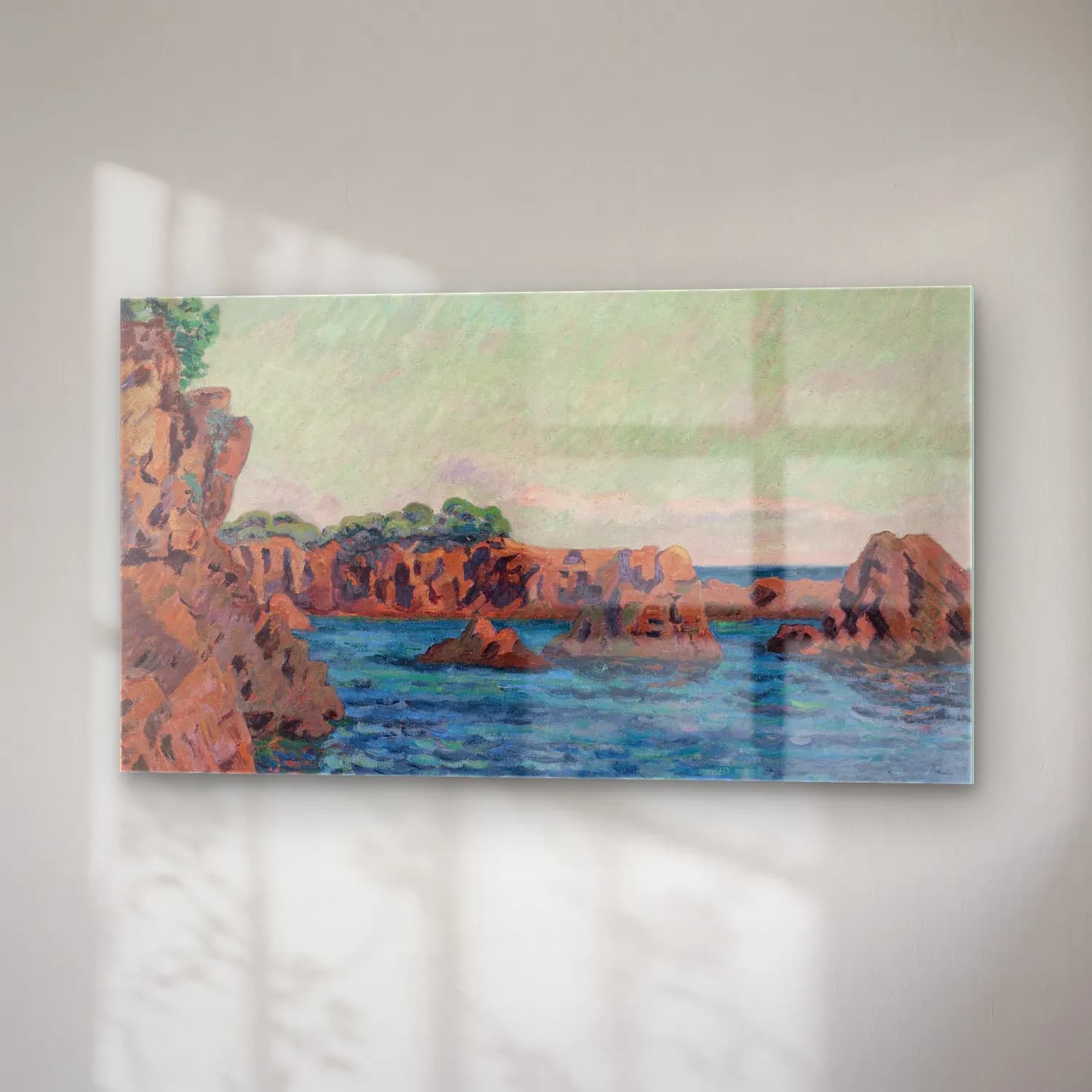 Armand Guillaumin – Rochers à Agay cam tablo — sağ açıdan görünüm