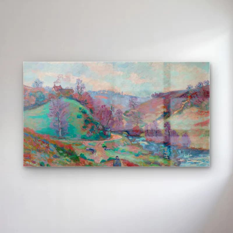 Armand Guillaumin – Saint Palais (circa 1909) cam tablo — Armand Guillaumin – Saint Palais (circa 1909) — empresyonist soyut manzara