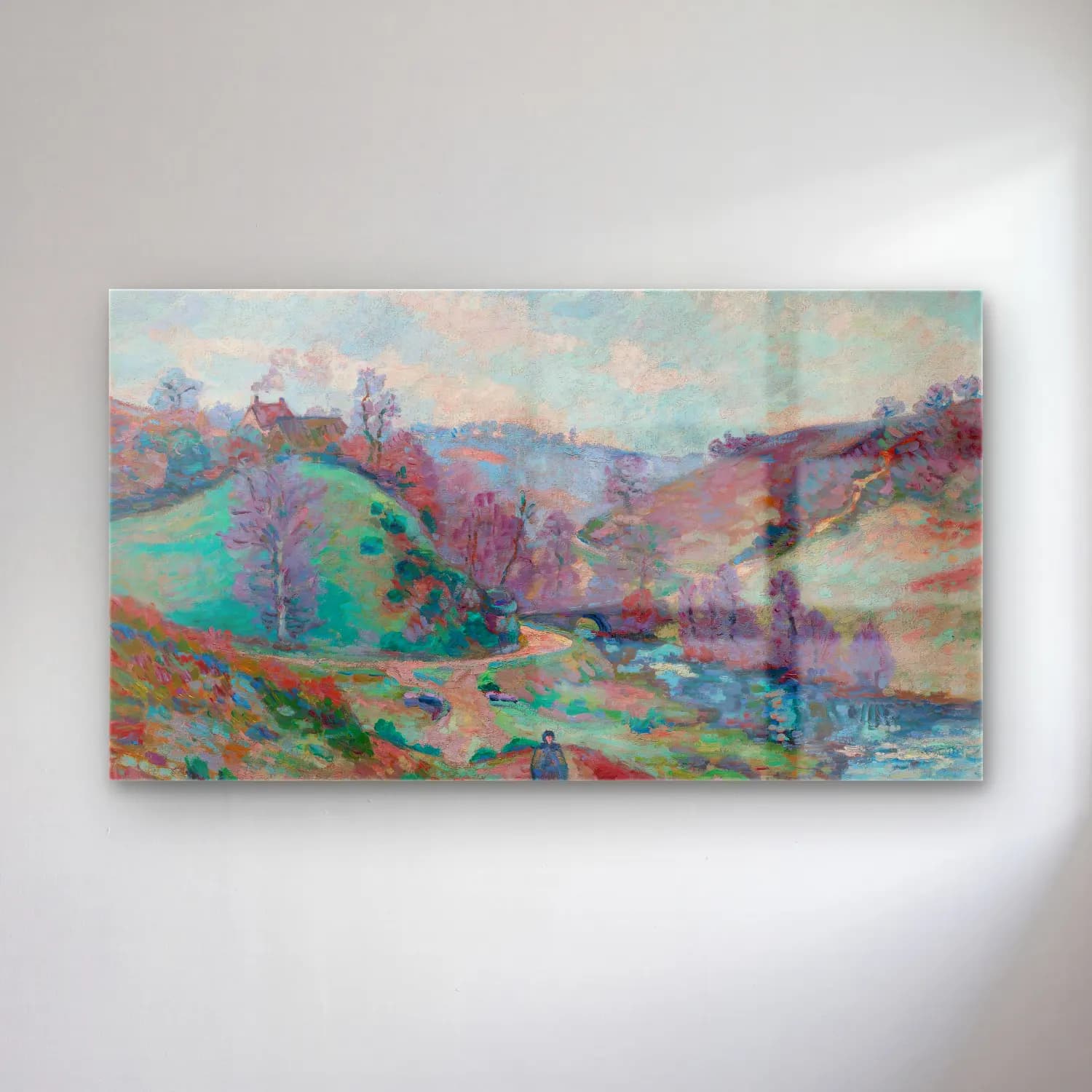 Armand Guillaumin – Saint Palais (circa 1909) cam tablo — Armand Guillaumin – Saint Palais (circa 1909) — empresyonist soyut manzara