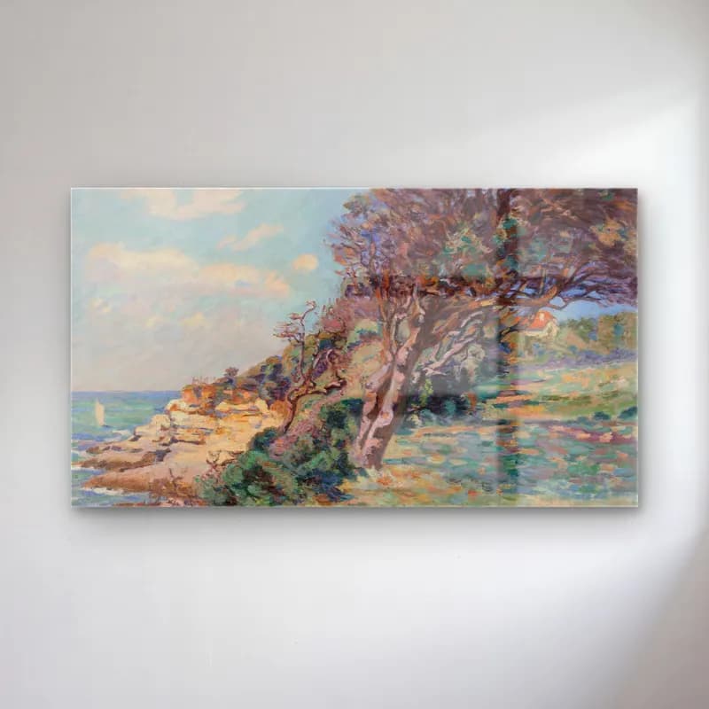 Armand Guillaumin – Saint-Palais, la Pointe de la Douane, août 92, 10 heures… cam tablo — Armand Guillaumin – Saint-Palais, la Pointe de la Douane, août 92, 10 heures… — empresyonist i̇talyan sahili