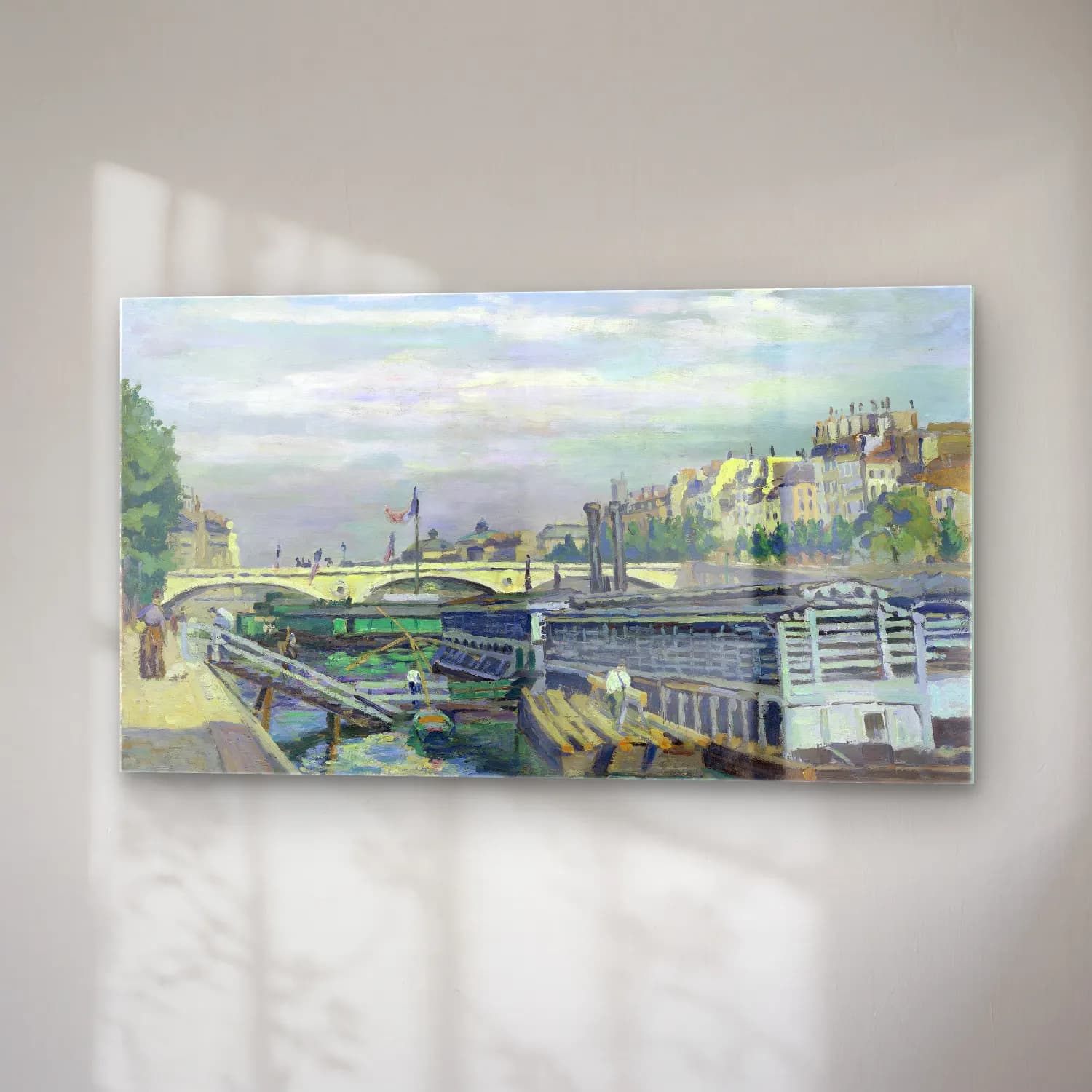 Armand Guillaumin – The Bridge of Louis Philippe cam tablo — sağ açıdan görünüm