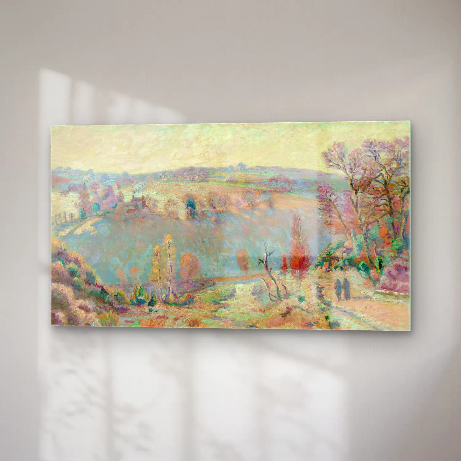 Armand Guillaumin – Valley of the Sédelle at Pont Charraud White Frost cam tablo — sağ açıdan görünüm