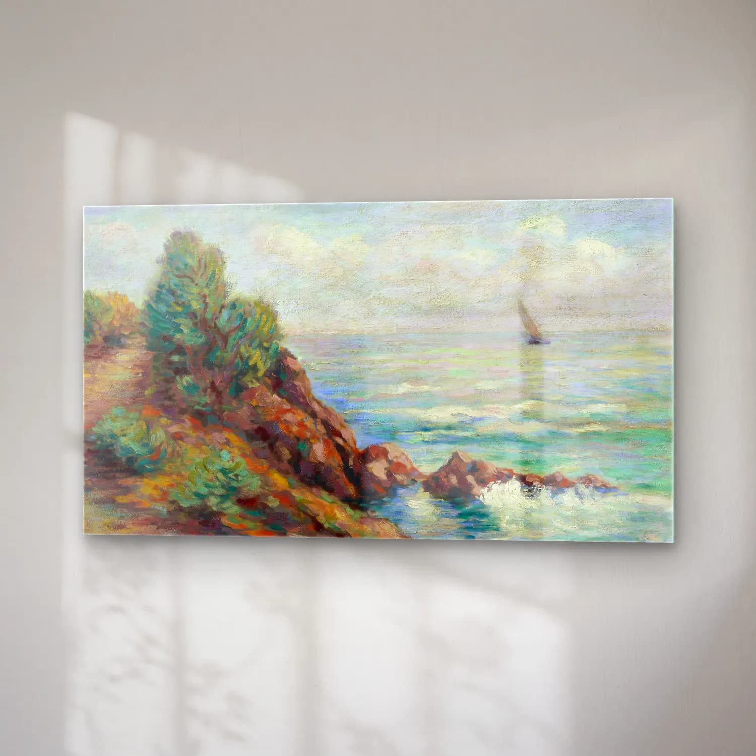 Armand Guillaumin – Voilier à Agay (circa 1895) cam tablo — sağ açıdan görünüm