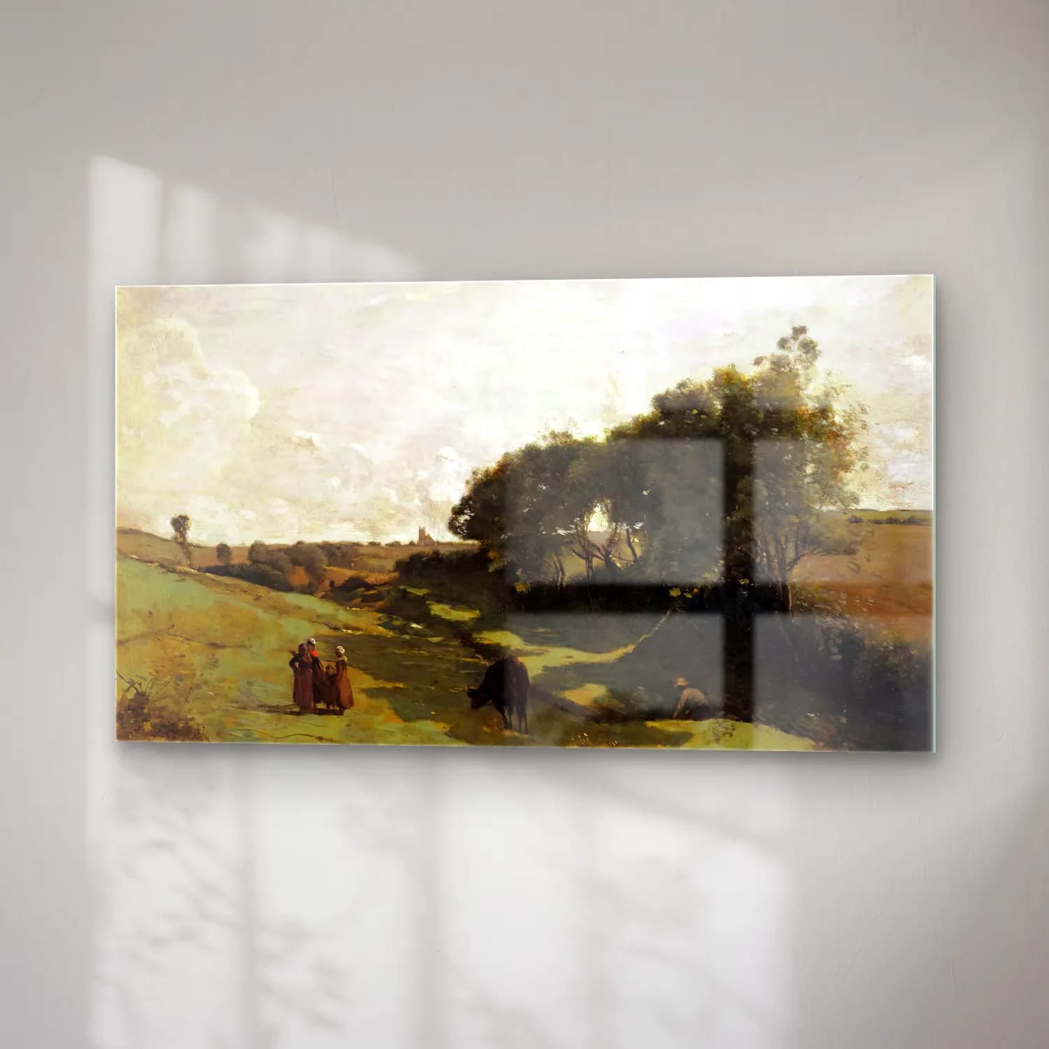 Jean-Baptiste C. Corot – The Vale cam tablo — sağ açıdan görünüm