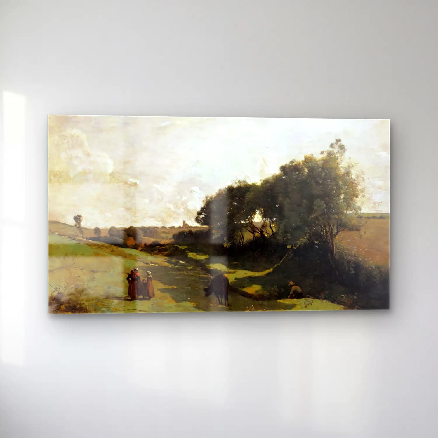 Jean-Baptiste C. Corot – The Vale cam tablo — sol açıdan görünüm
