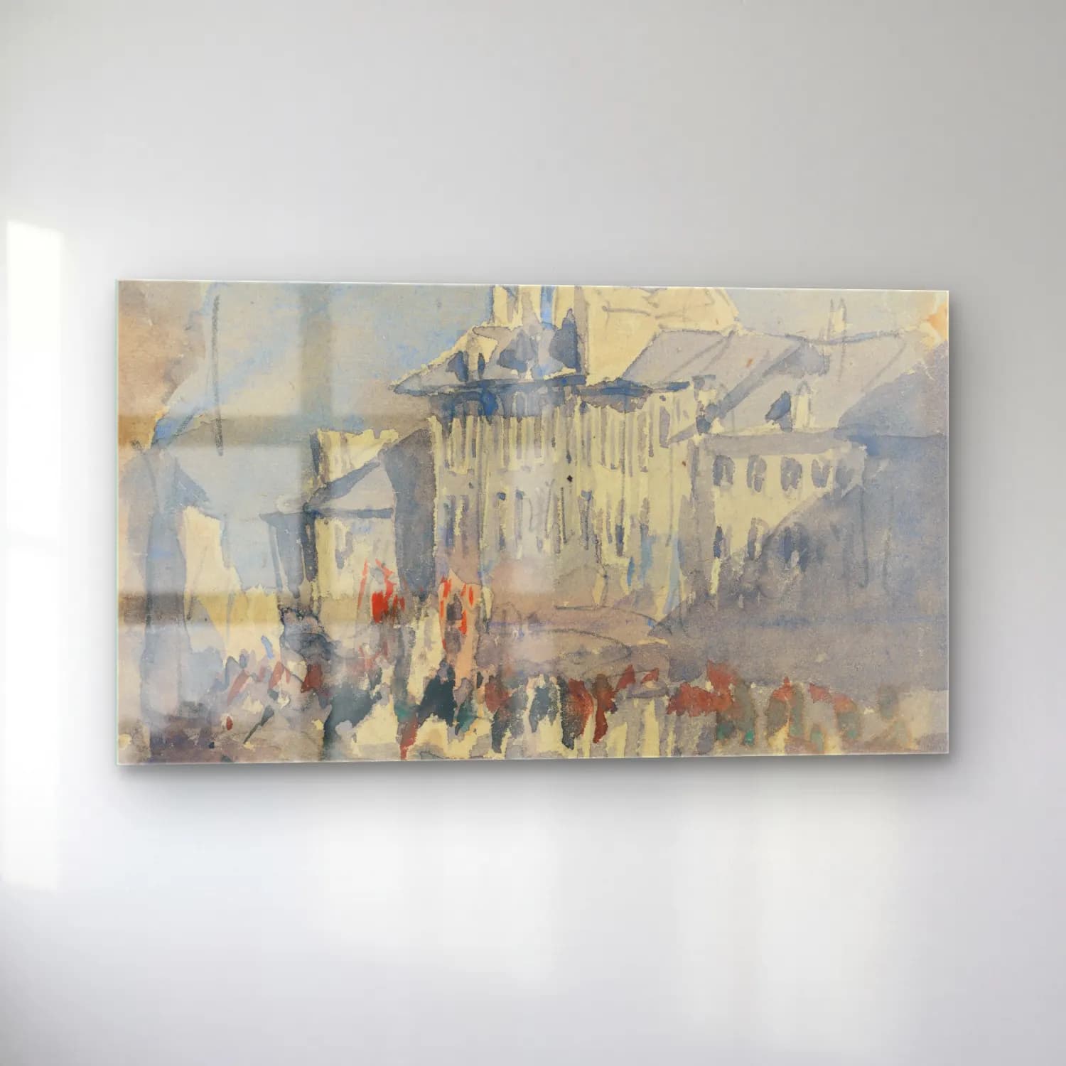 David Cox – A Religious Procession cam tablo — sol açıdan görünüm