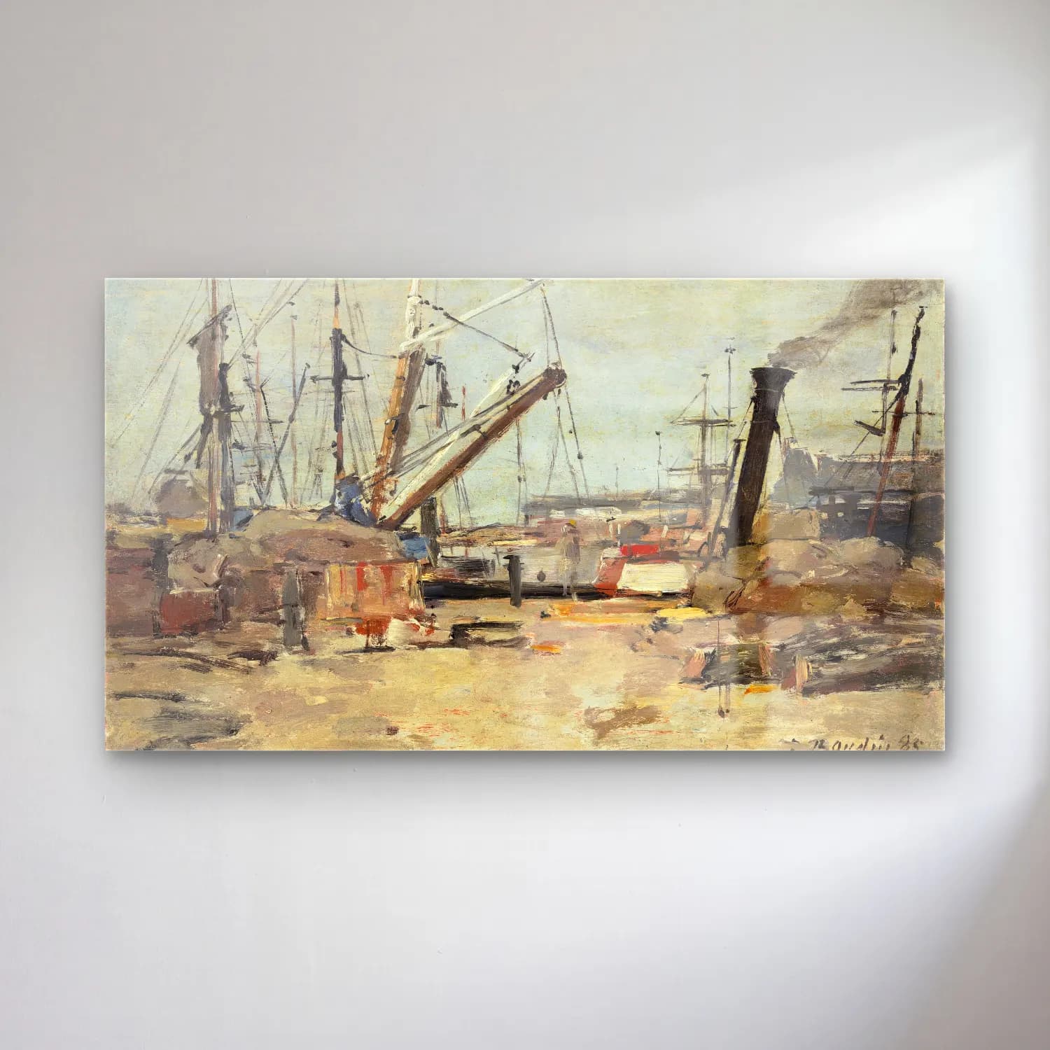 Yağlı Boya Liman ve Tekneler No. 21 cam tablo — Yağlı Boya Liman ve Tekneler No. 21 — yağlı boya liman ve tekneler