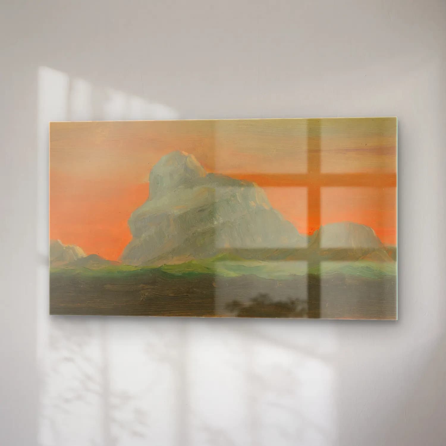Frederic Edwin Church – Iceberg Against Evening Sky cam tablo — sağ açıdan görünüm