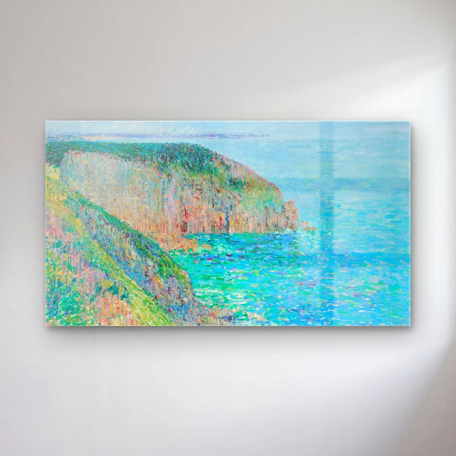 Gustave Loiseau – Falaises (circa 1904-1905) cam tablo — Gustave Loiseau – Falaises (circa 1904-1905) — empresyonist i̇talyan sahili