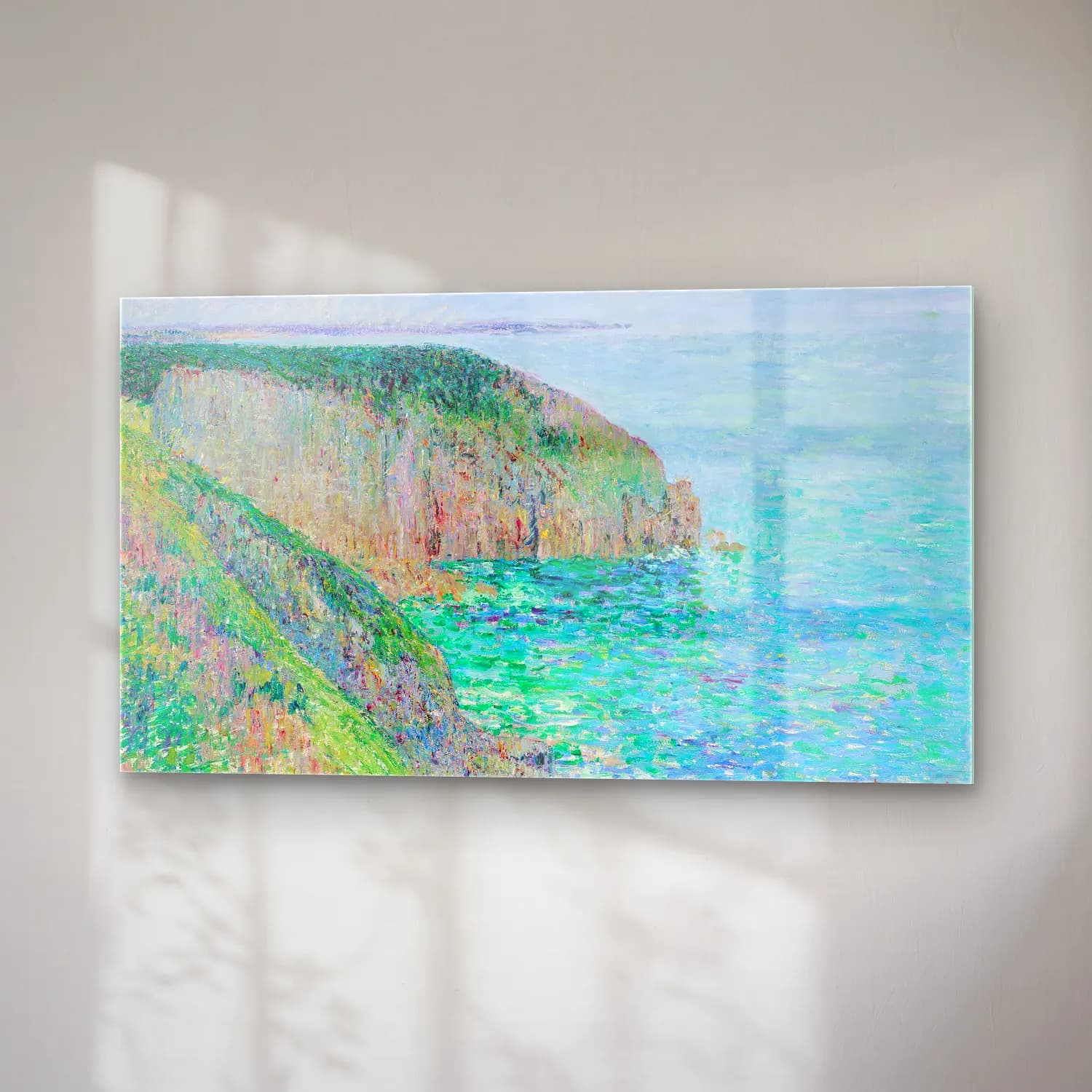 Gustave Loiseau – Falaises (circa 1904-1905) cam tablo — sağ açıdan görünüm