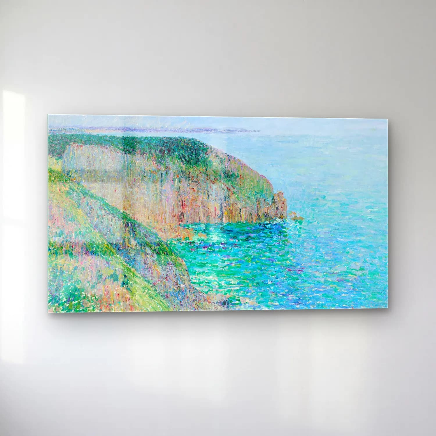 Gustave Loiseau – Falaises (circa 1904-1905) cam tablo — sol açıdan görünüm