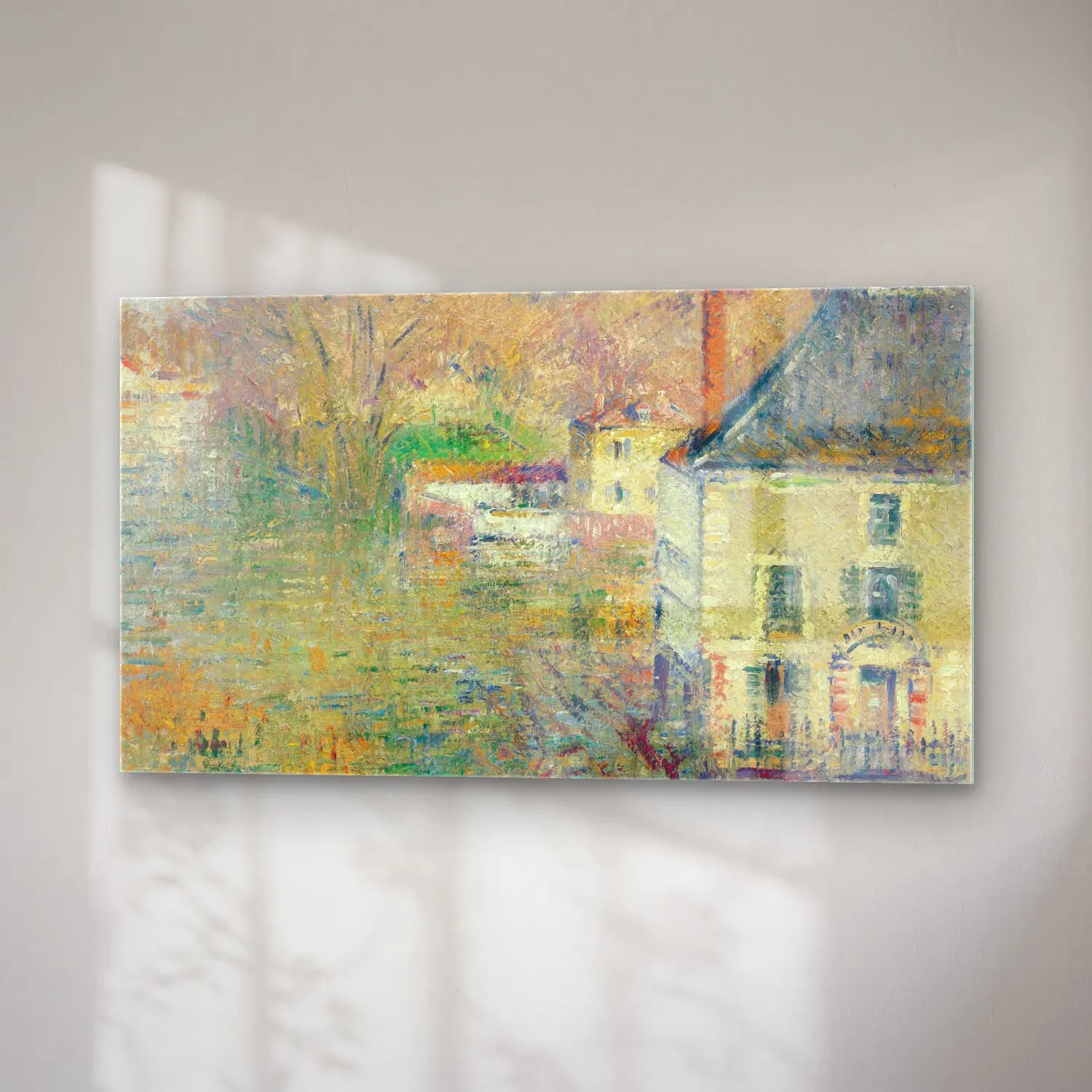Gustave Loiseau – Inondation à Giverny cam tablo — sağ açıdan görünüm