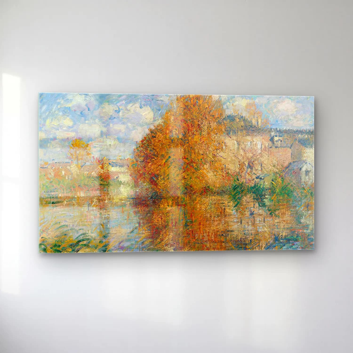 Gustave Loiseau – La Maison Cauchois, Bords De L’eure, Automne cam tablo — sol açıdan görünüm