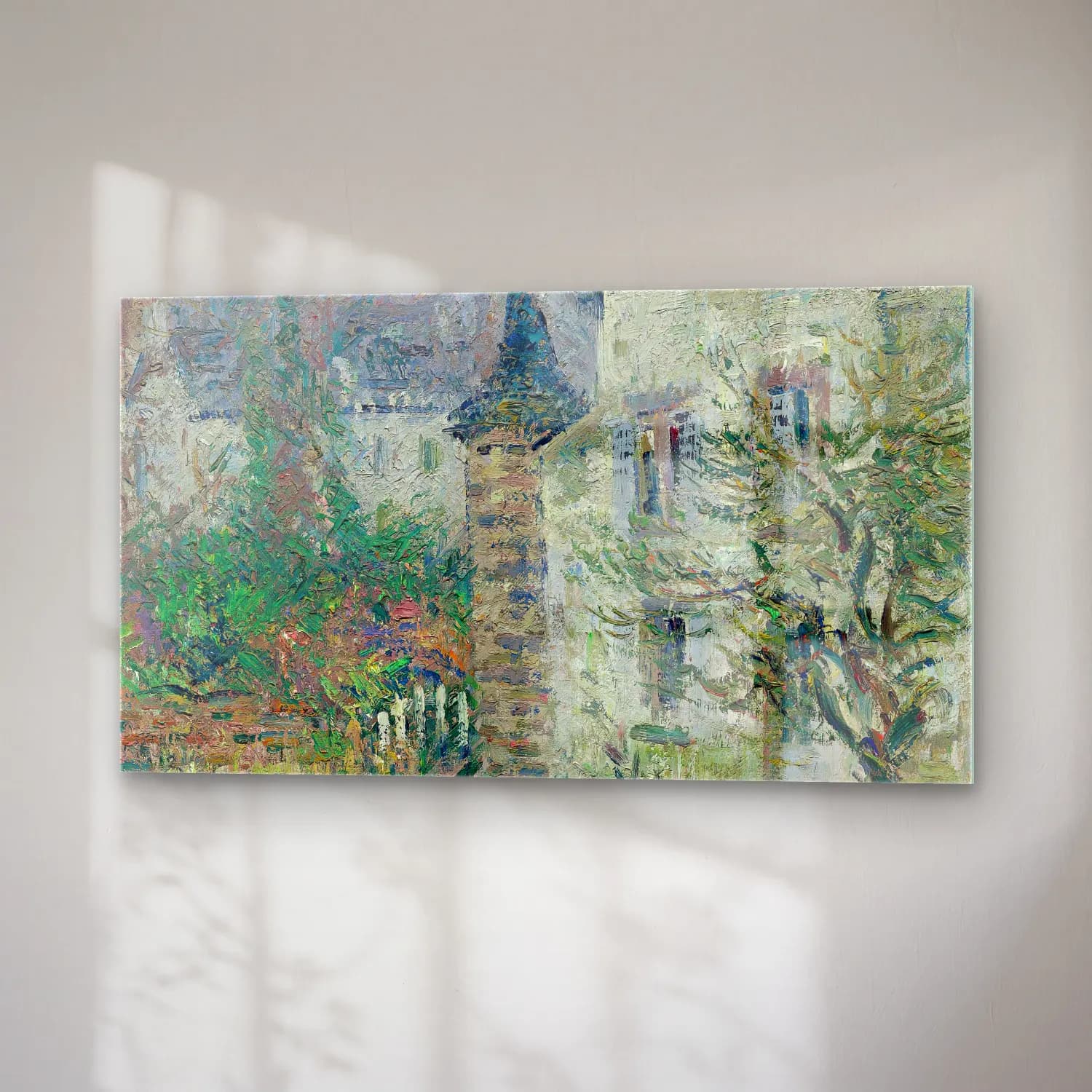 Gustave Loiseau – La Maison De Juge, Pont-Aven cam tablo — sağ açıdan görünüm