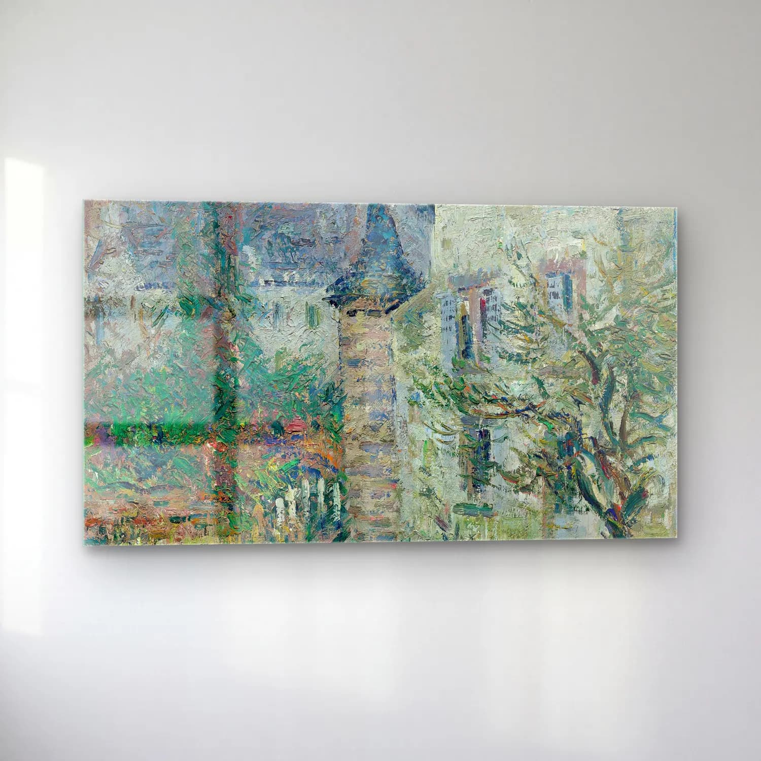 Gustave Loiseau – La Maison De Juge, Pont-Aven cam tablo — sol açıdan görünüm