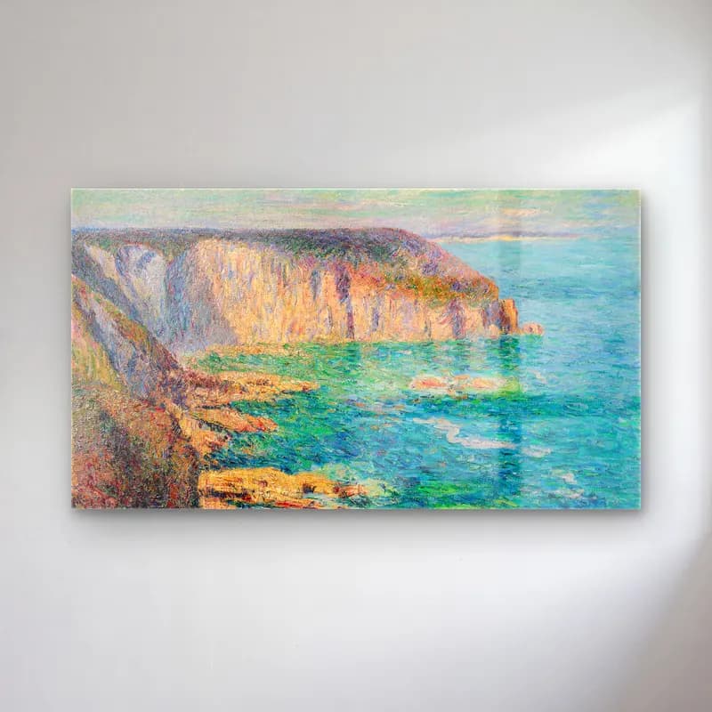 Gustave Loiseau – La Pointe du Jars, Cap Fréhel cam tablo — Gustave Loiseau – La Pointe du Jars, Cap Fréhel — empresyonist i̇talyan sahili