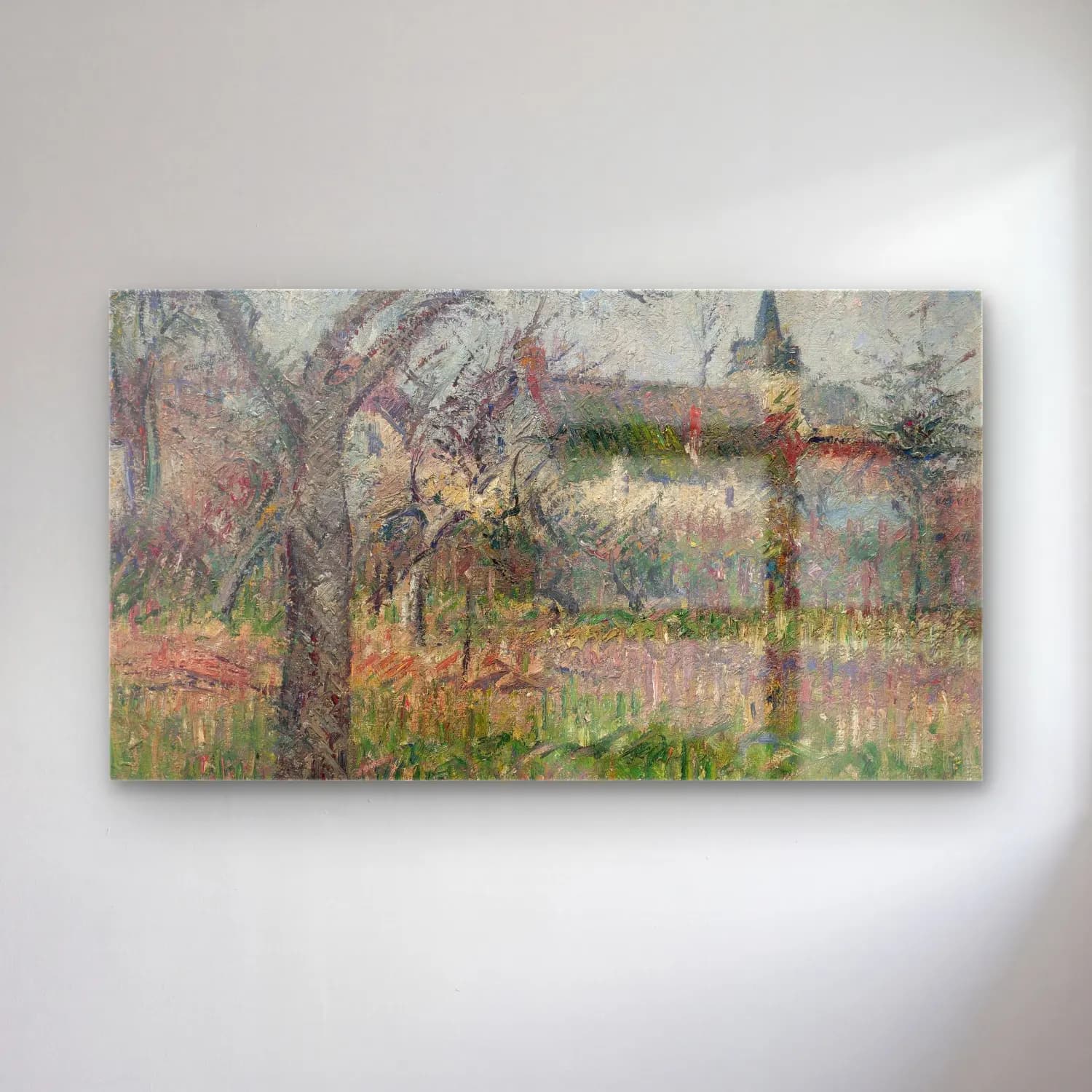 Gustave Loiseau – Le Clos de Monsieur Janson, le Vaudreuil, Eure cam tablo — Gustave Loiseau – Le Clos de Monsieur Janson, le Vaudreuil, Eure — empresyonist kır evi