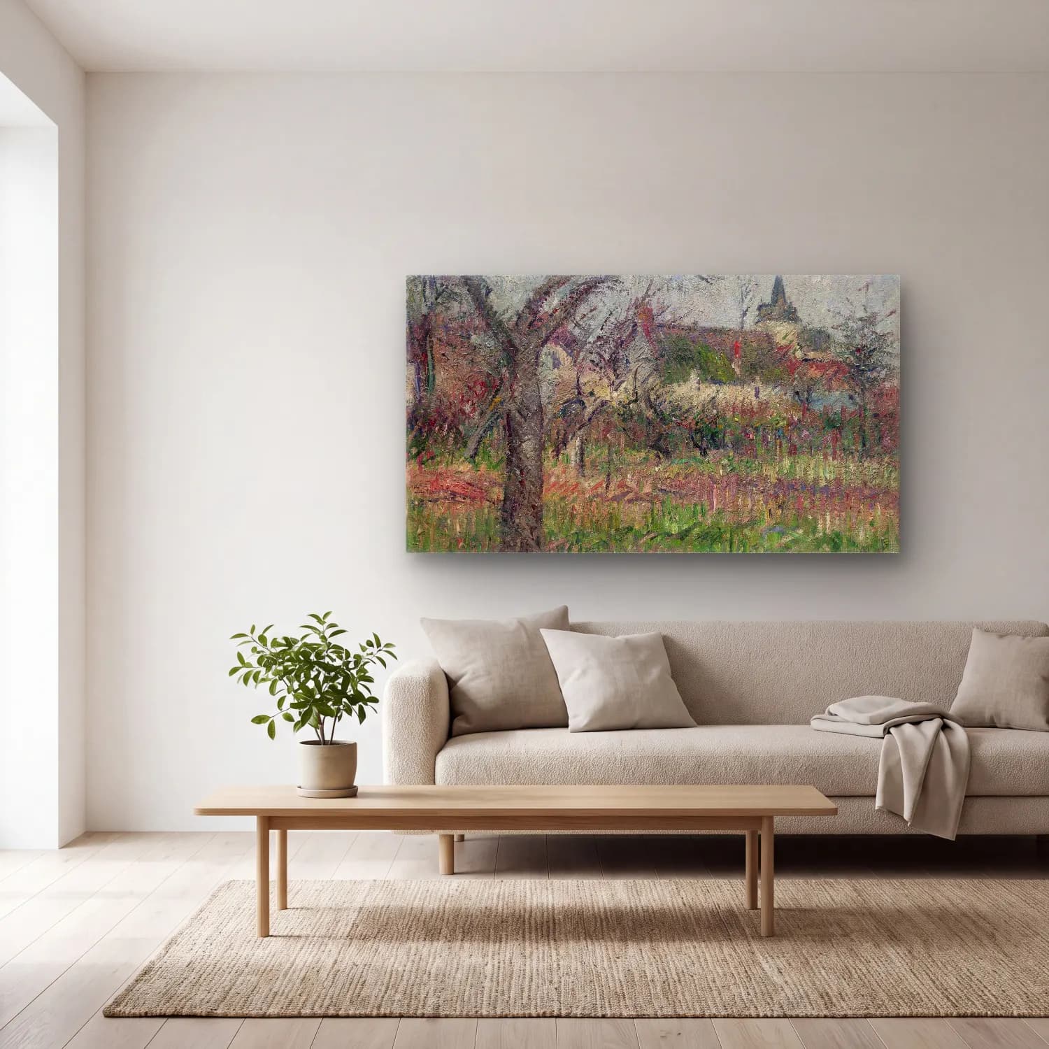 Gustave Loiseau – Le Clos de Monsieur Janson, le Vaudreuil, Eure cam tablo — açık renk salonda