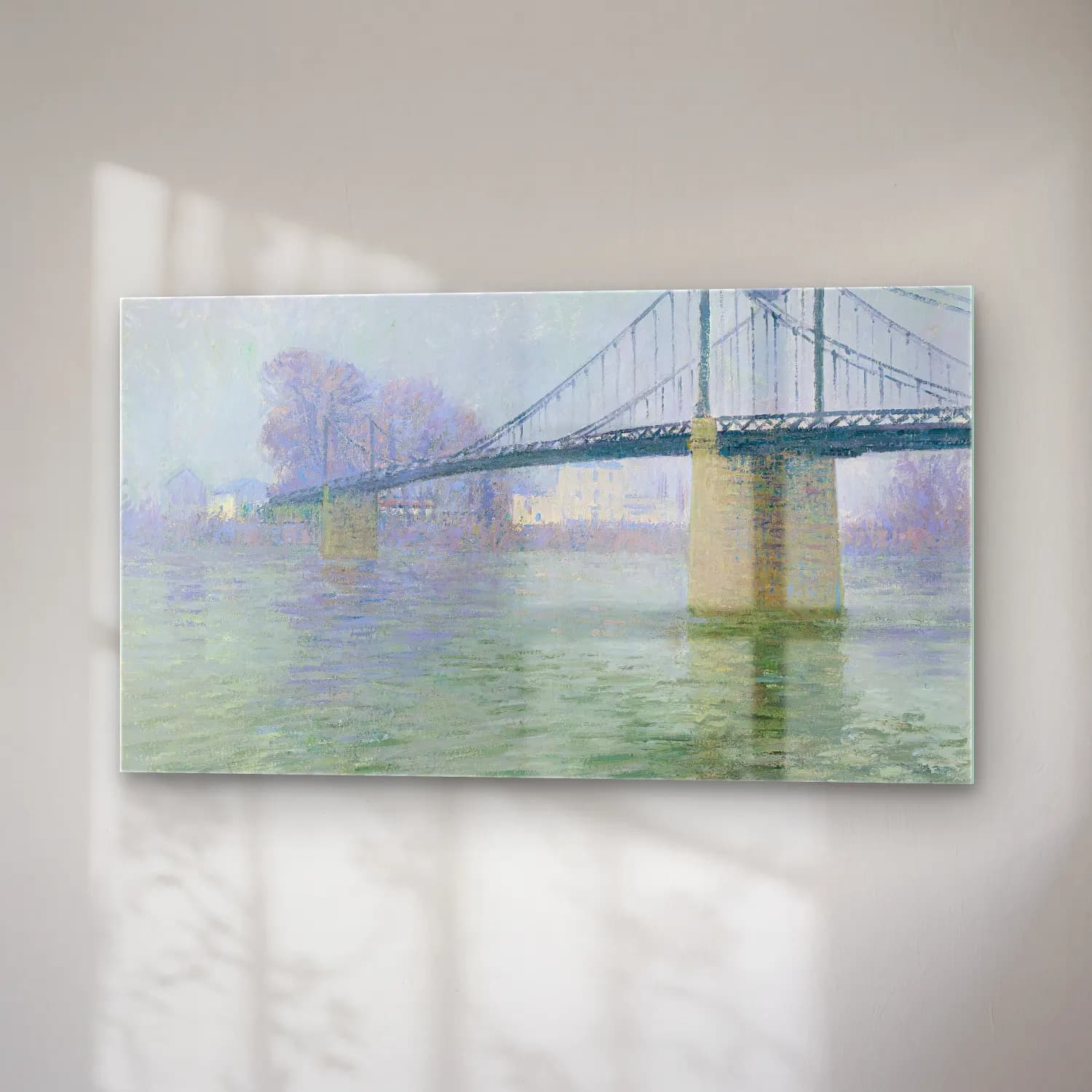 Gustave Loiseau – Le Pont Suspendu À Triel cam tablo — sağ açıdan görünüm