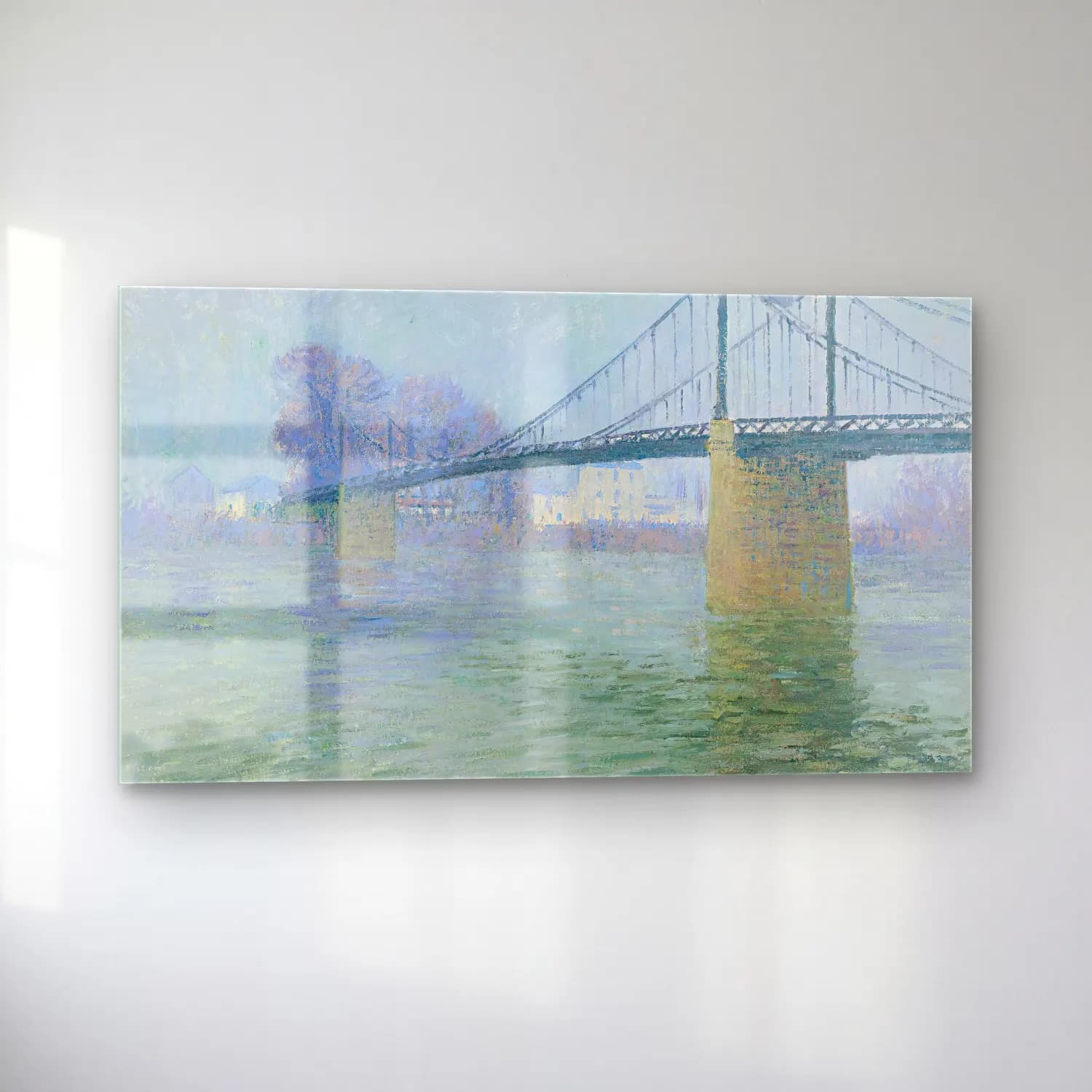 Gustave Loiseau – Le Pont Suspendu À Triel cam tablo — sol açıdan görünüm