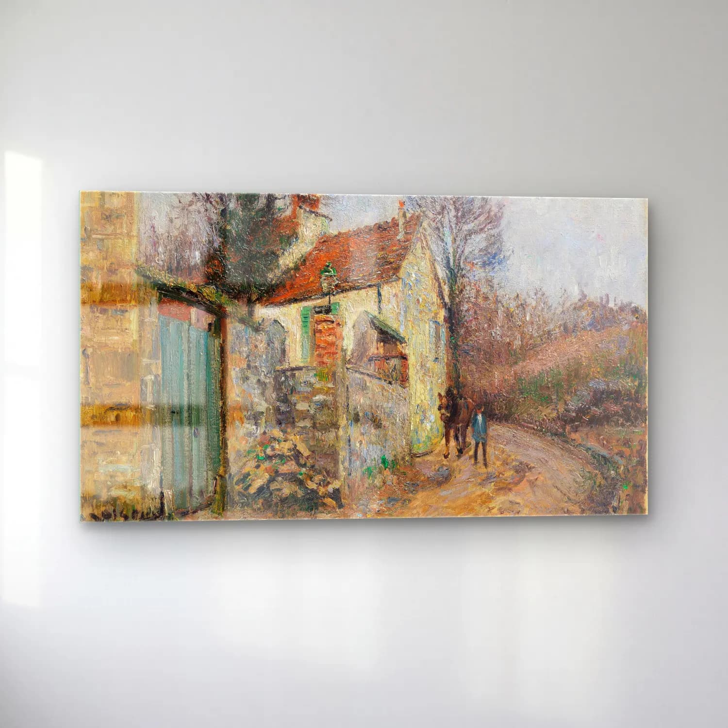 Gustave Loiseau – Le chemin de la Plaine, Pontoise cam tablo — sol açıdan görünüm