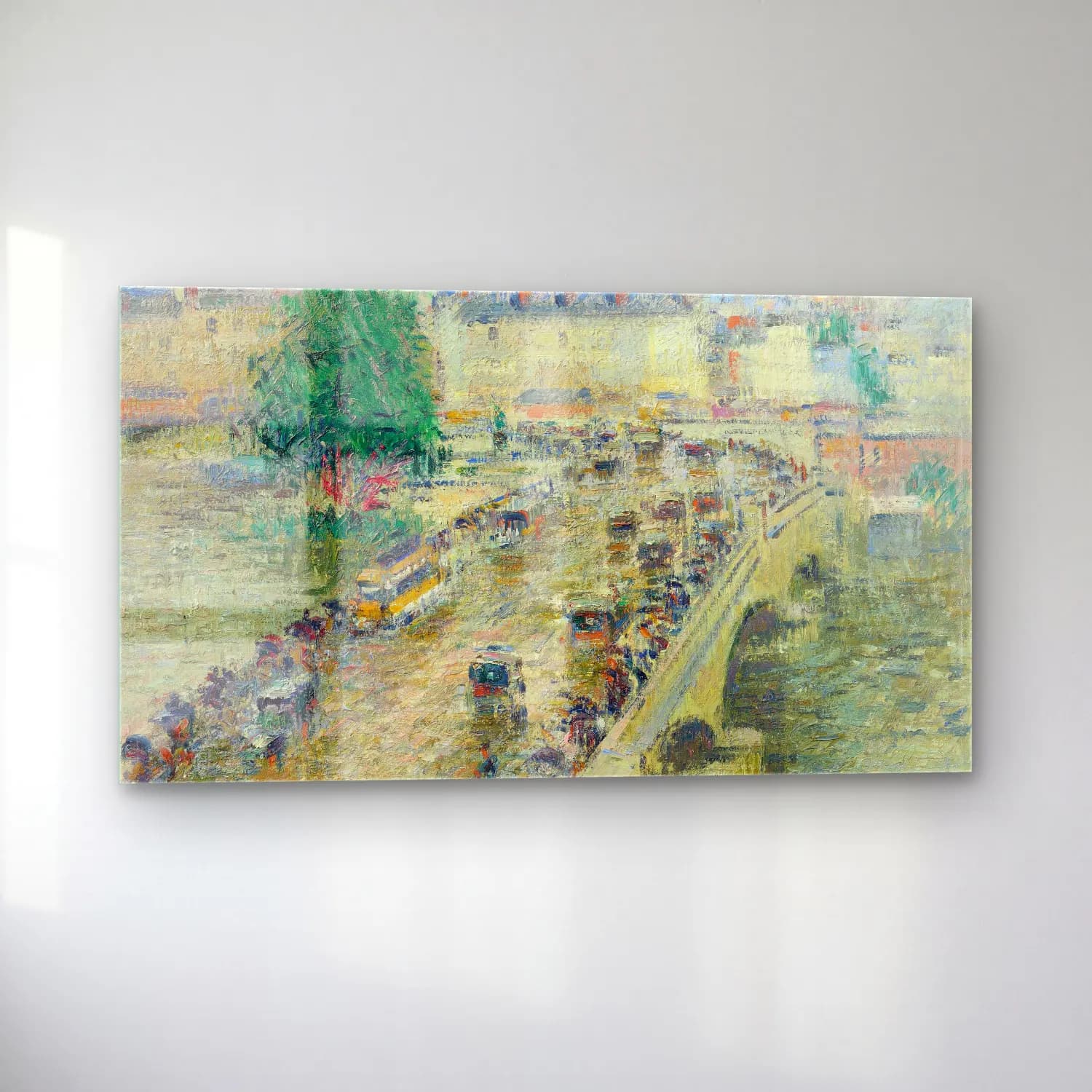 Gustave Loiseau – Le pont Corneille à Rouen cam tablo — sol açıdan görünüm