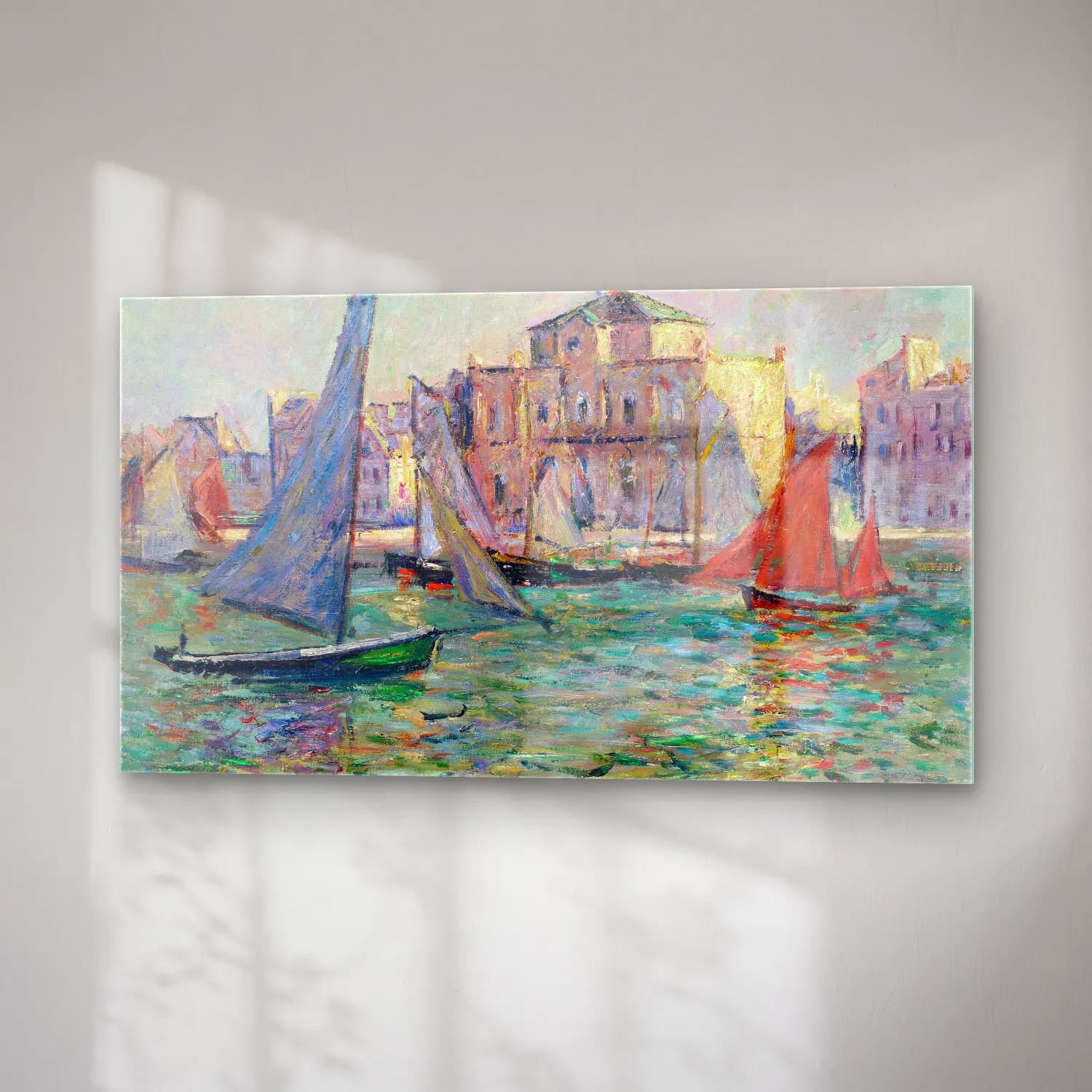 Gustave Loiseau – Les Martigues cam tablo — sağ açıdan görünüm