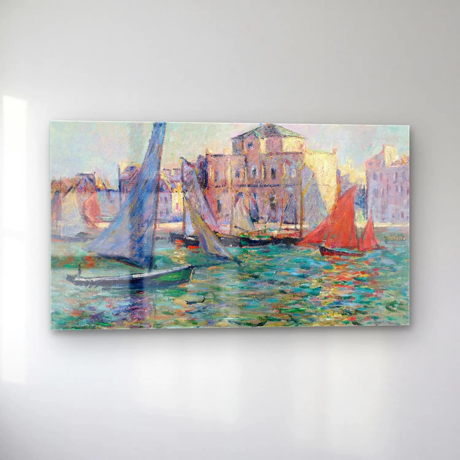 Gustave Loiseau – Les Martigues cam tablo — sol açıdan görünüm