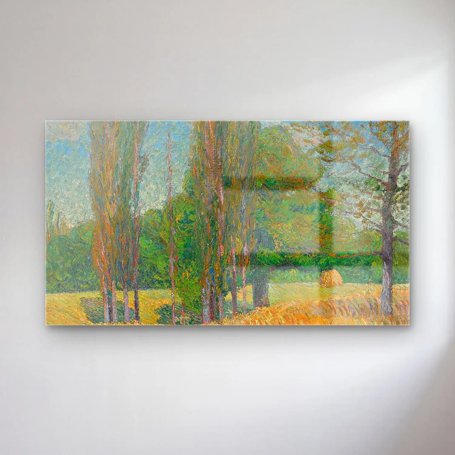 Gustave Loiseau – Les Peupliers cam tablo — Gustave Loiseau – Les Peupliers — empresyonist orman