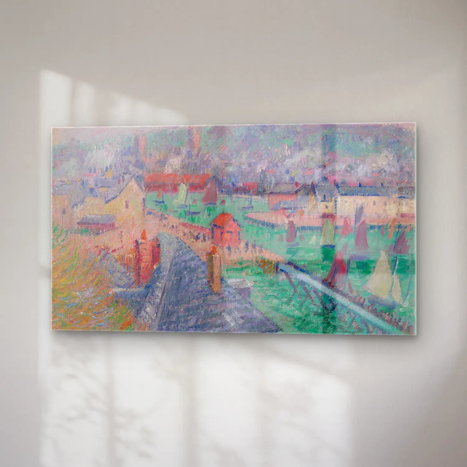 Gustave Loiseau – L’avant port de Fécamp (Normandie) cam tablo — sağ açıdan görünüm