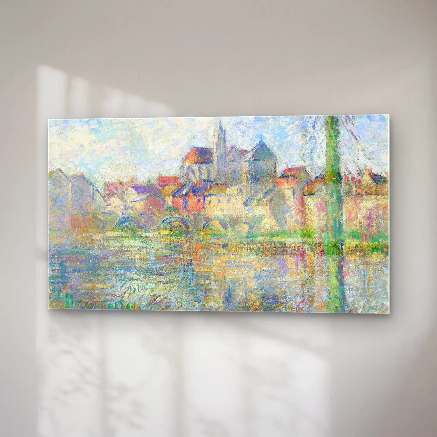 Gustave Loiseau – Moret-sur-Loing cam tablo — sağ açıdan görünüm