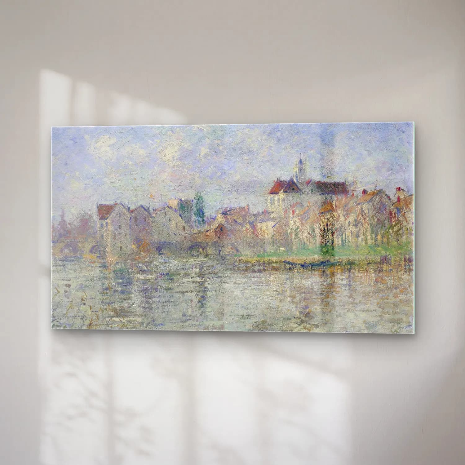 Gustave Loiseau – Moret-sur-Loing (circa 1932) cam tablo — sağ açıdan görünüm