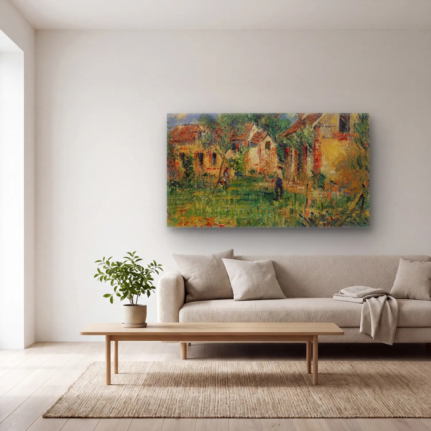 Gustave Loiseau – Petite Ferme Aux Environs De Caen cam tablo — açık renk salonda
