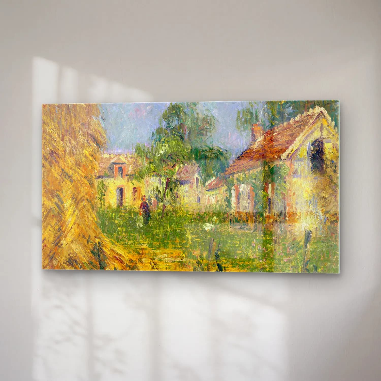Gustave Loiseau – Petite ferme dans le Calvados cam tablo — sağ açıdan görünüm