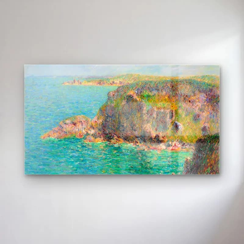 Gustave Loiseau – Rocher la Teignouse, Cap Fréhel cam tablo — Gustave Loiseau – Rocher la Teignouse, Cap Fréhel — empresyonist i̇talyan sahili