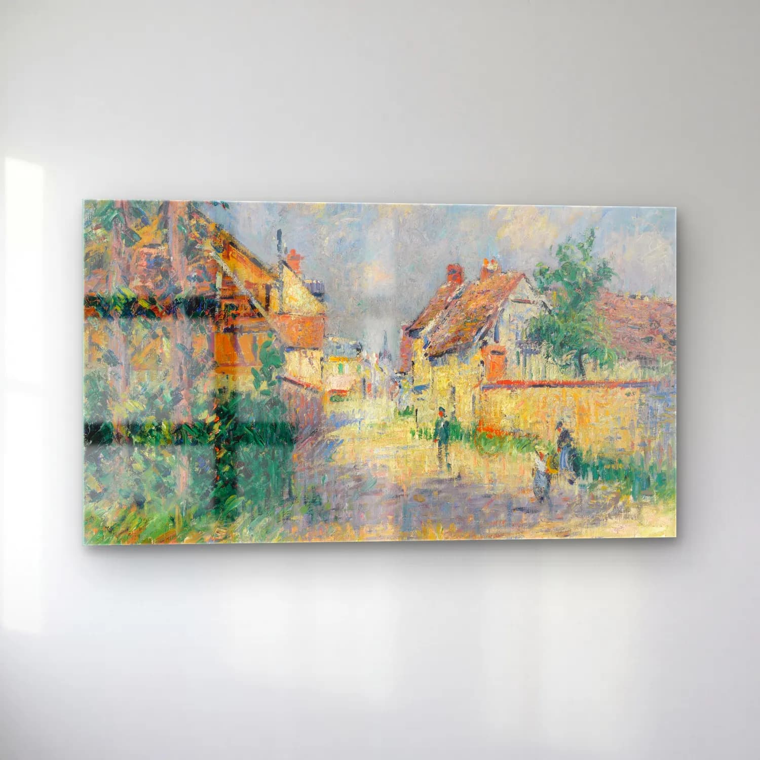 Gustave Loiseau – Rue À Saint-Cyr-Du-Vaudreuil cam tablo — sol açıdan görünüm