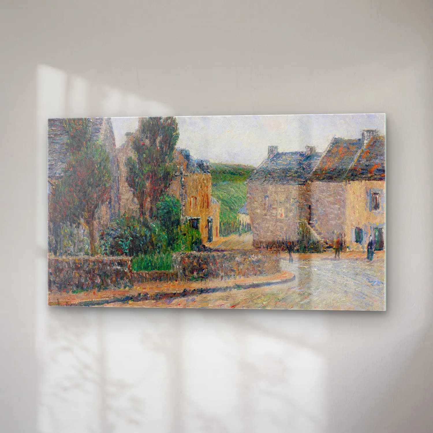 Gustave Loiseau – Rue À St. Lunaire cam tablo — sağ açıdan görünüm