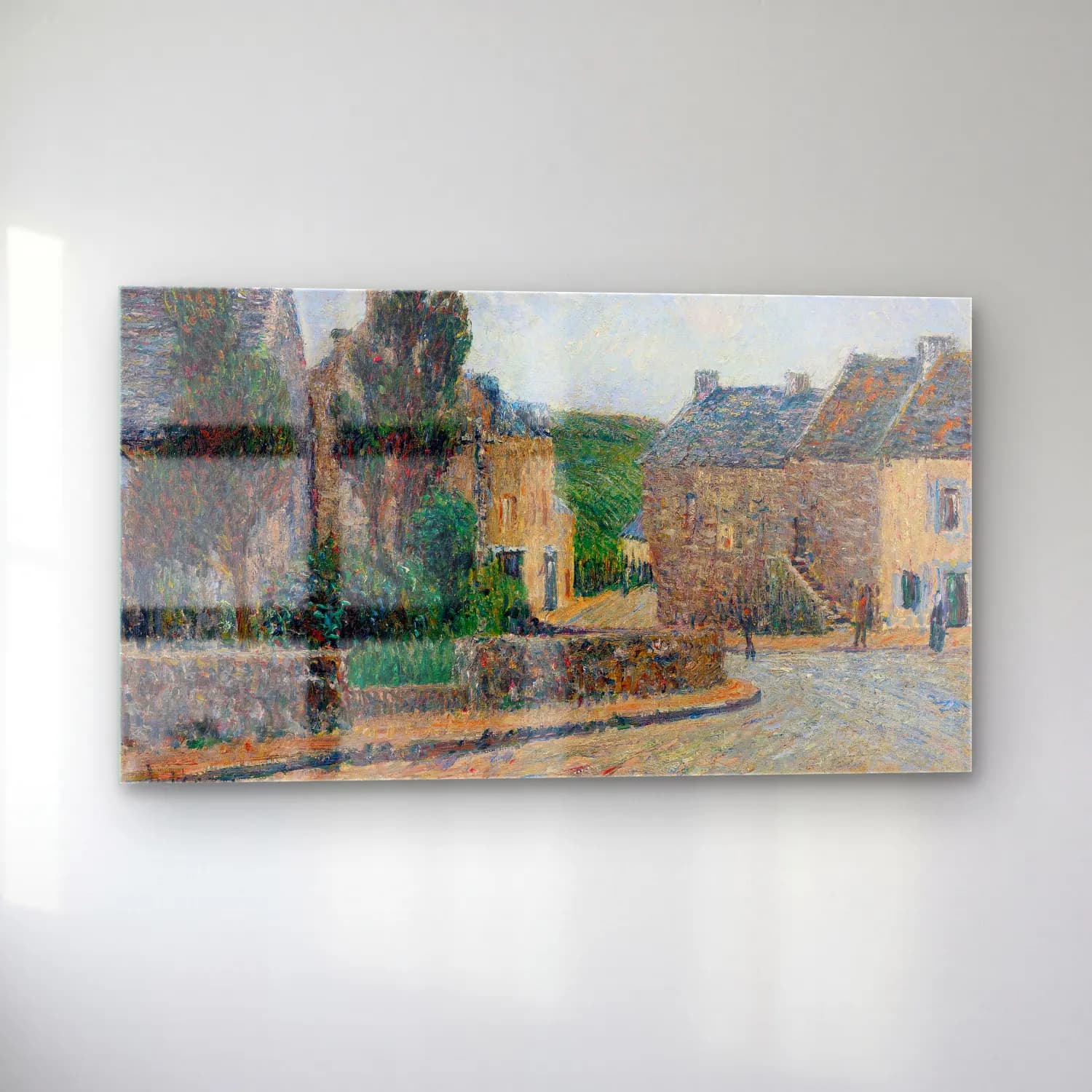Gustave Loiseau – Rue À St. Lunaire cam tablo — sol açıdan görünüm
