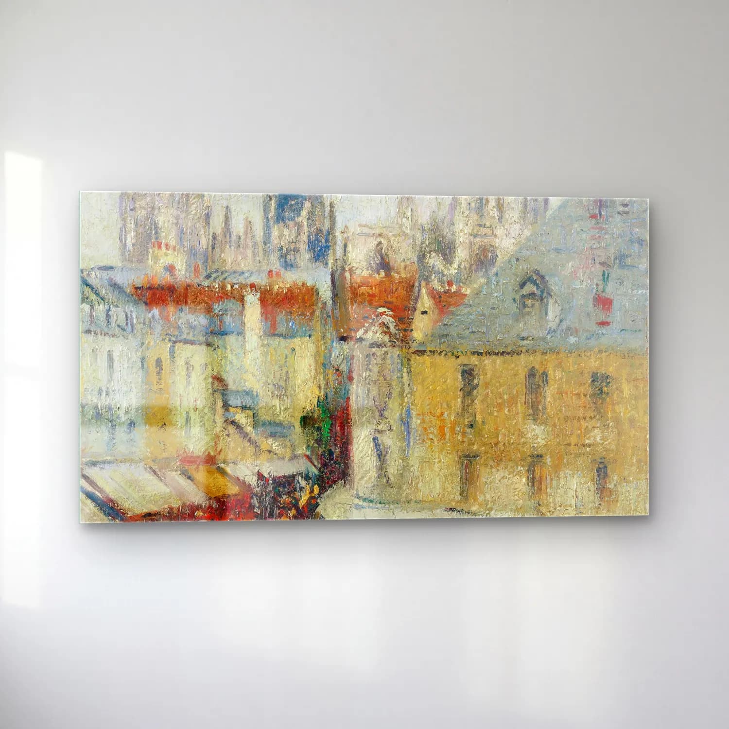 Gustave Loiseau – Rue De L’épicerie À Rouen cam tablo — sol açıdan görünüm