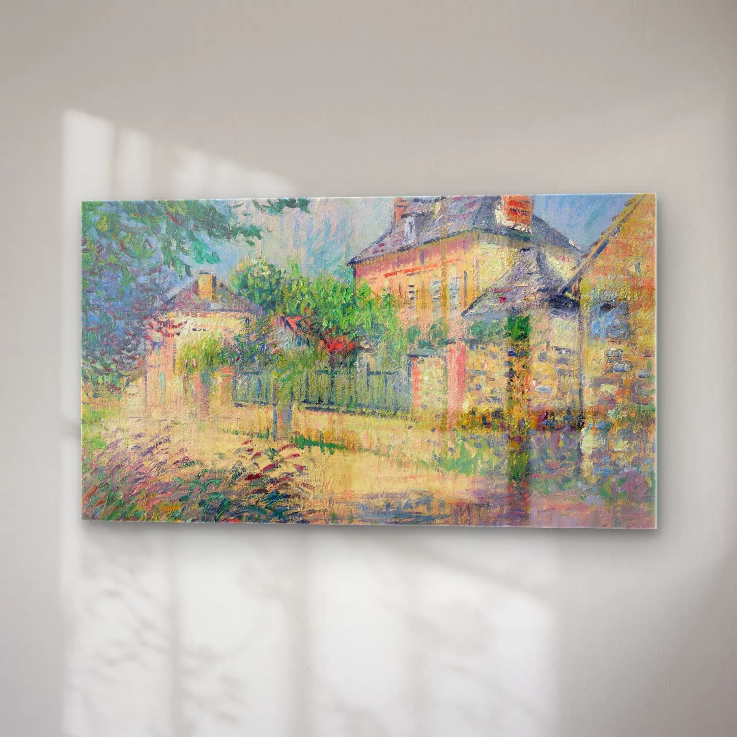 Gustave Loiseau – Rue de village cam tablo — sağ açıdan görünüm