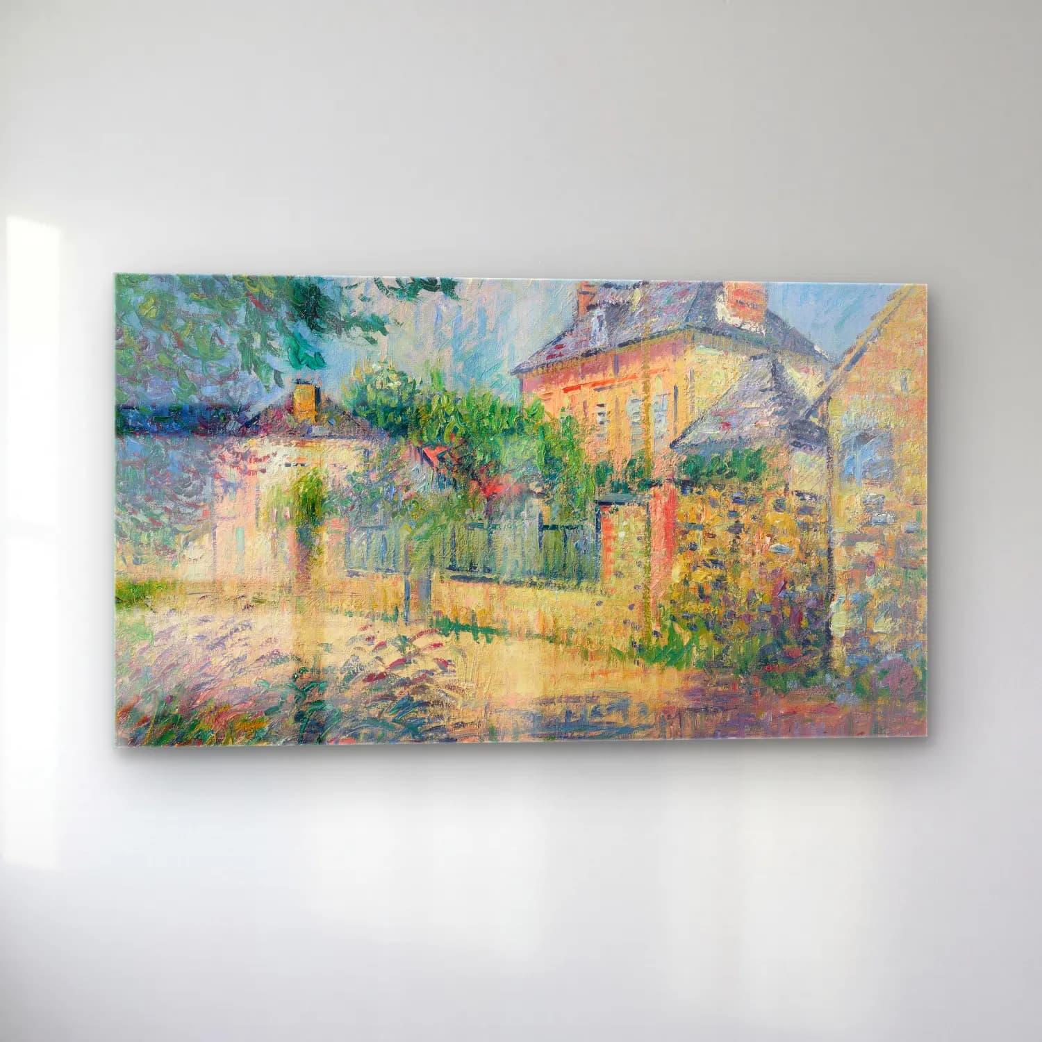 Gustave Loiseau – Rue de village cam tablo — sol açıdan görünüm