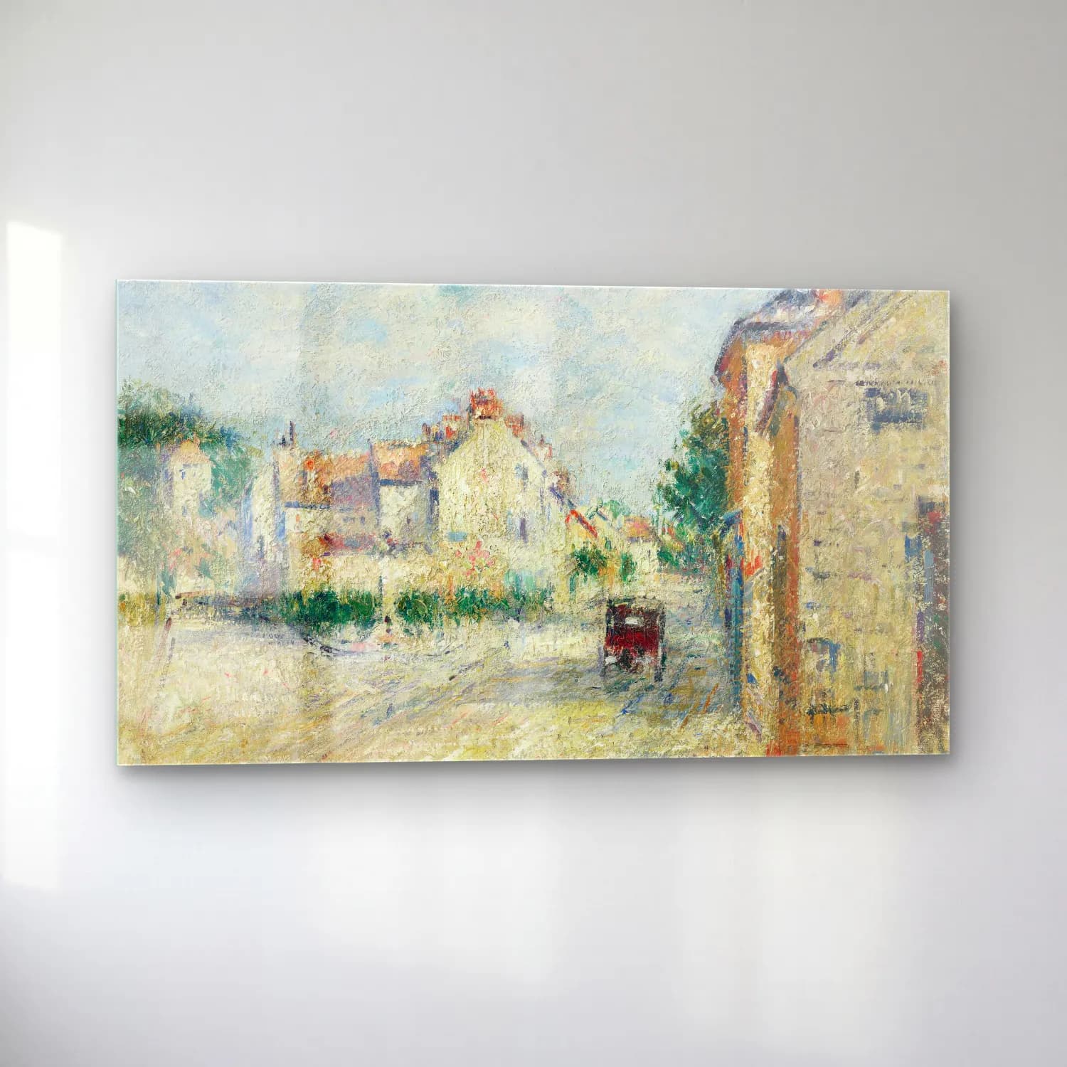 Gustave Loiseau – Rue de village en Normandie cam tablo — sol açıdan görünüm