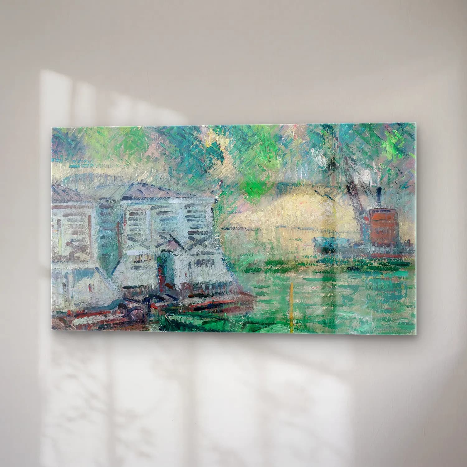 Gustave Loiseau – Saint-Gervais, Paris cam tablo — sağ açıdan görünüm