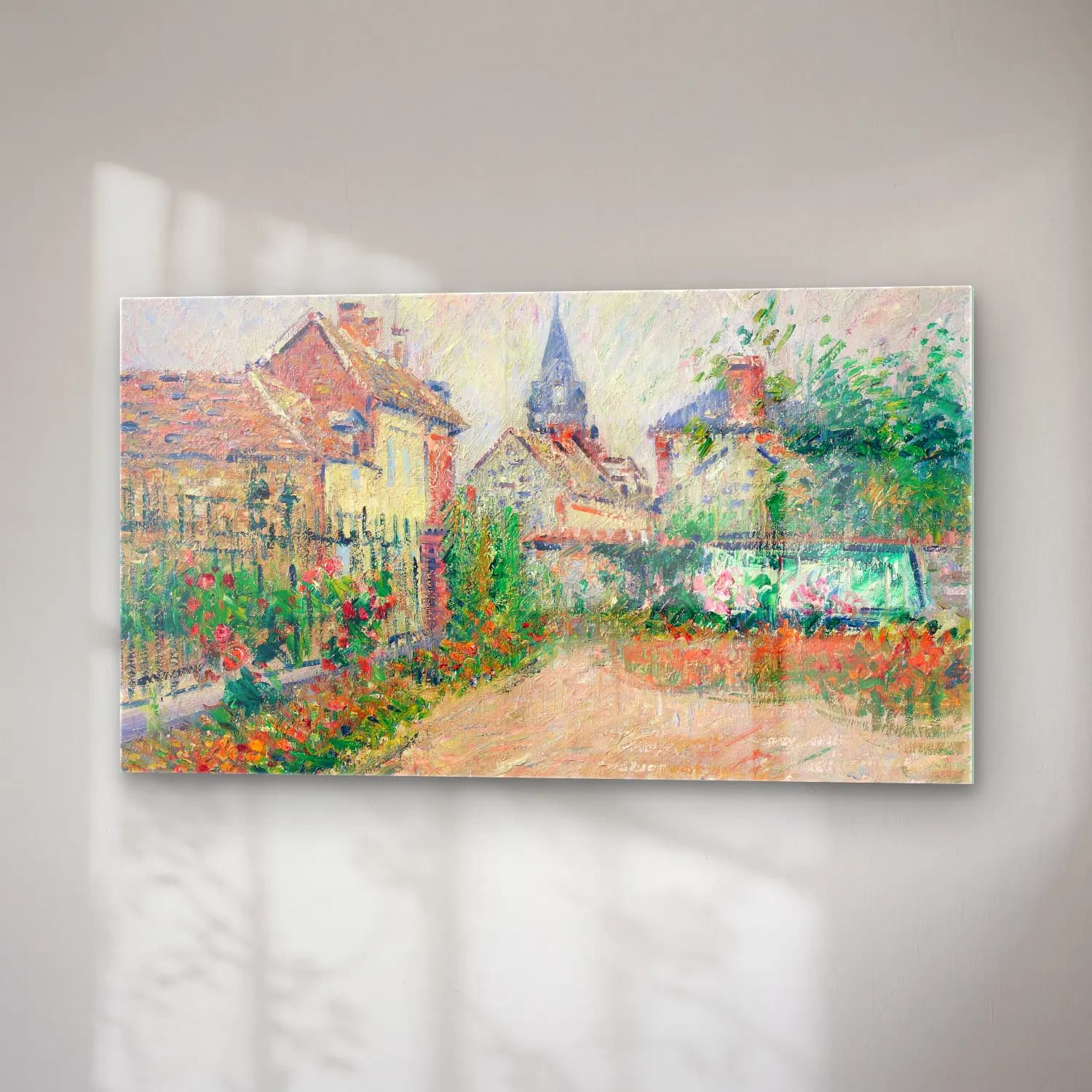 Gustave Loiseau – Vue de Saint-Cyr-du-Vaudreuil, Eure cam tablo — sağ açıdan görünüm