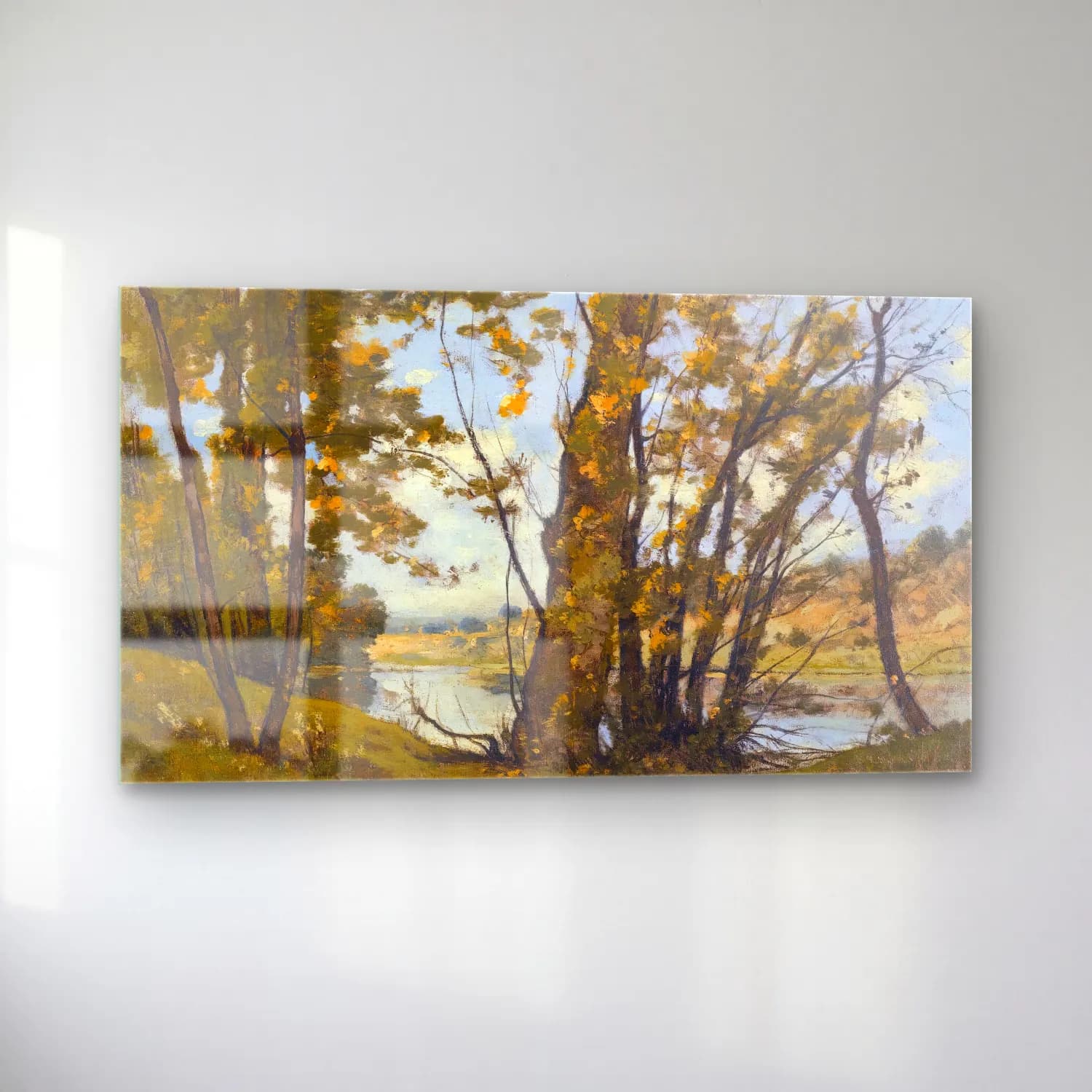 Henri-Joseph Harpignies – La Loire à Bonny cam tablo — sol açıdan görünüm