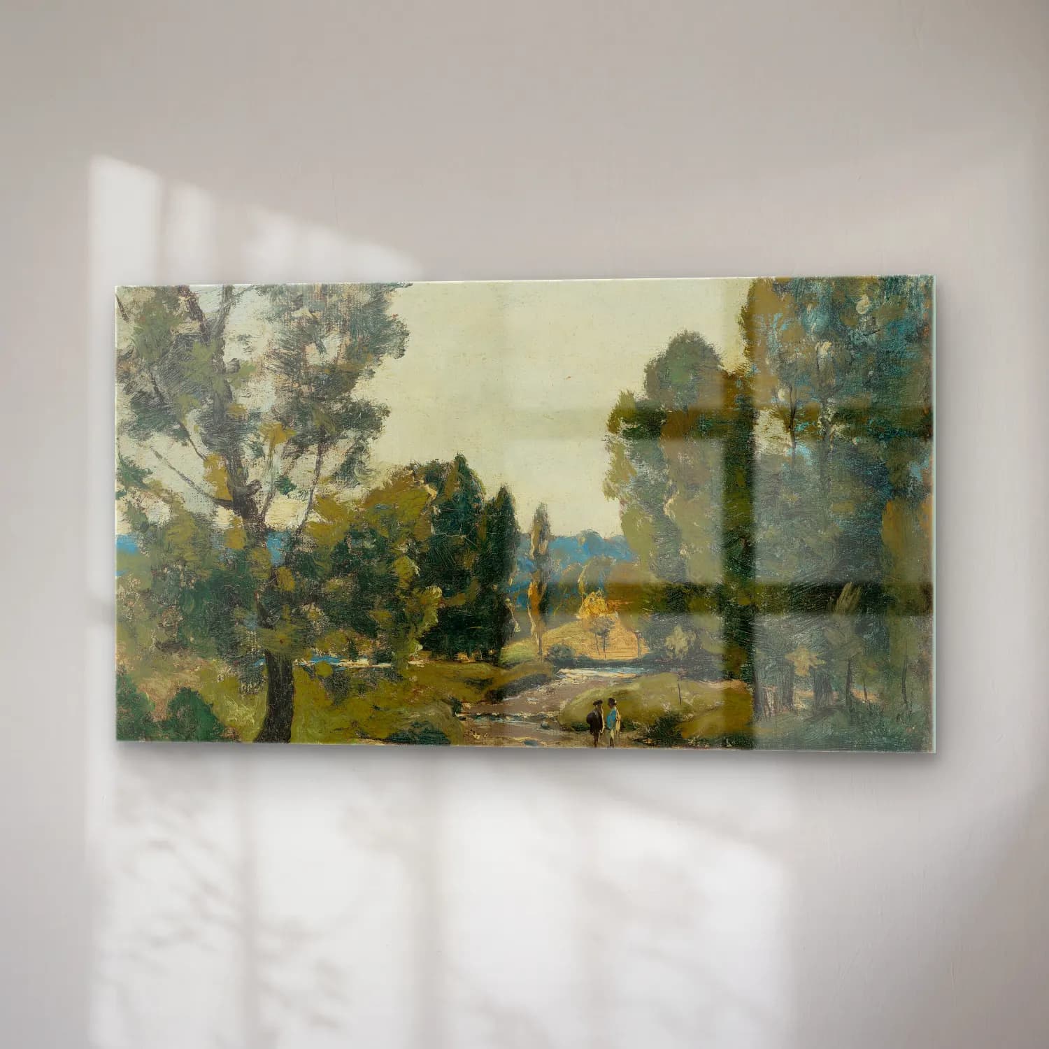 Henri-Joseph Harpignies – La flaque au bois cam tablo — sağ açıdan görünüm