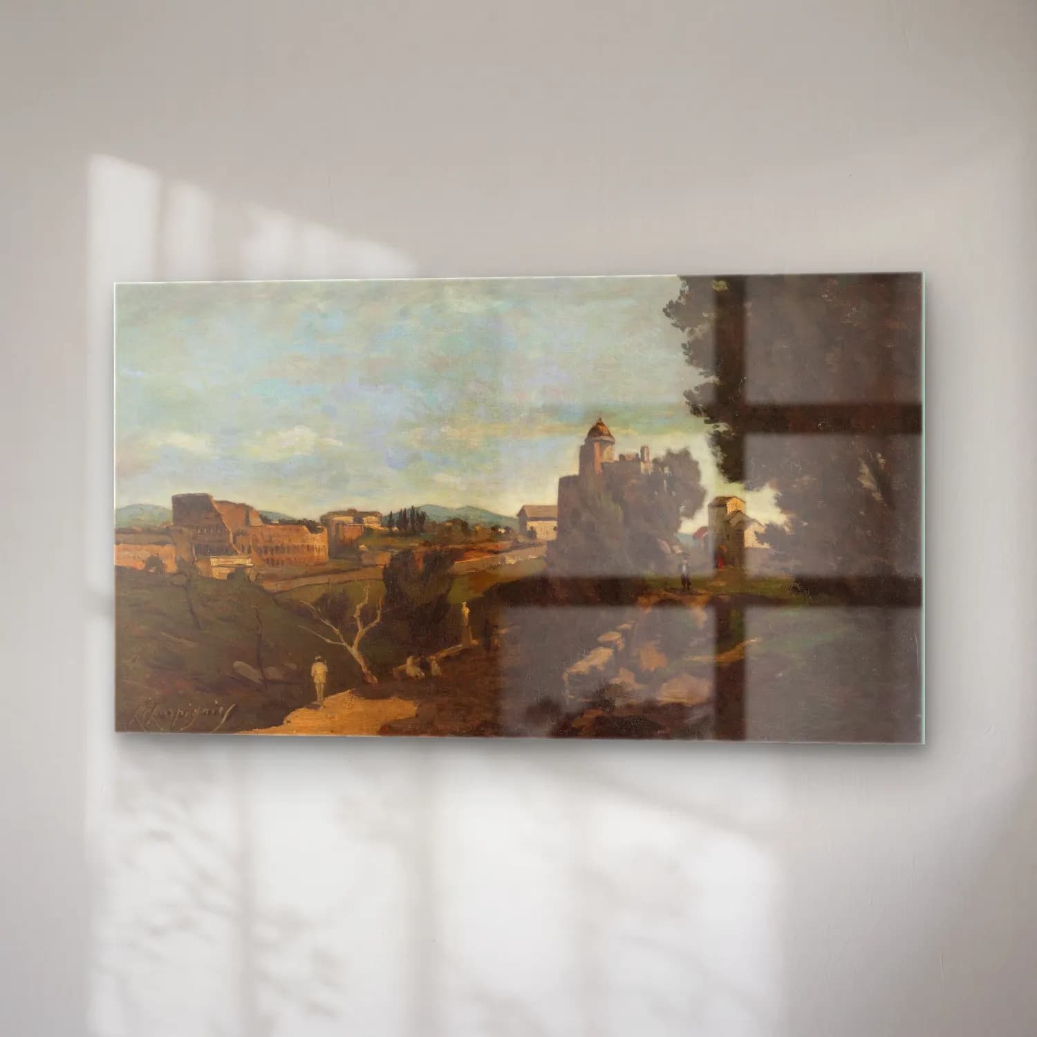 Henri-Joseph Harpignies – Le Colisée à Rome cam tablo — sağ açıdan görünüm