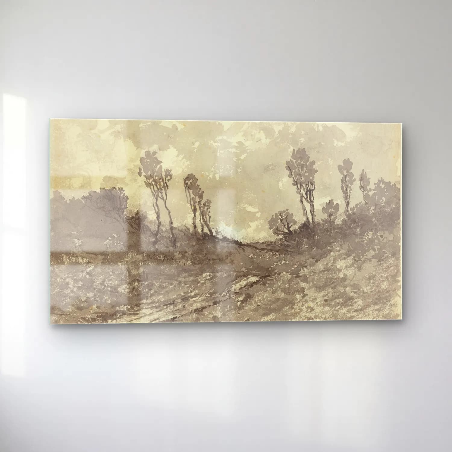 Henri-Joseph Harpignies – Road at Hérisson cam tablo — sol açıdan görünüm