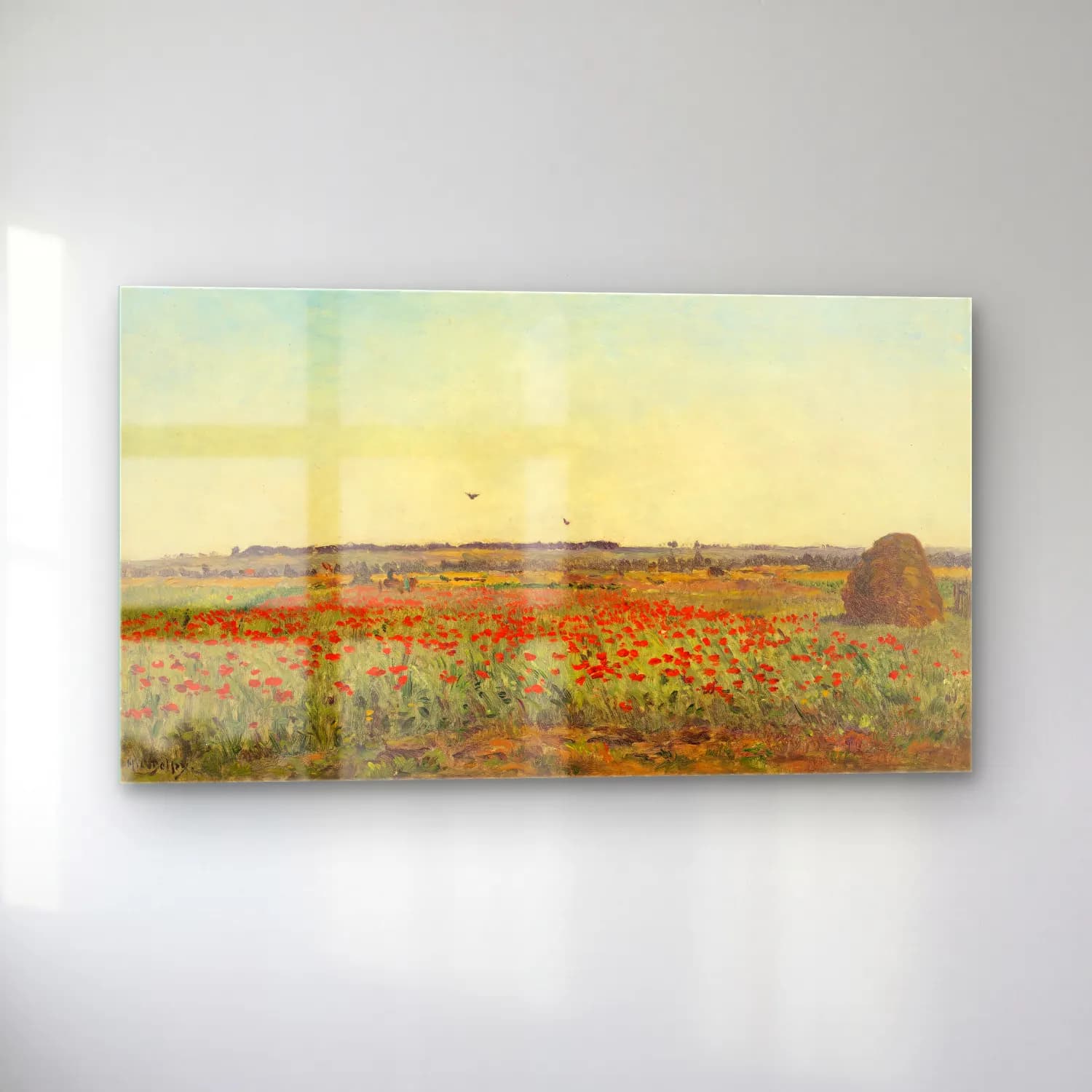 Hippolyte Camille Delpy – Le champ de coquelicot cam tablo — sol açıdan görünüm