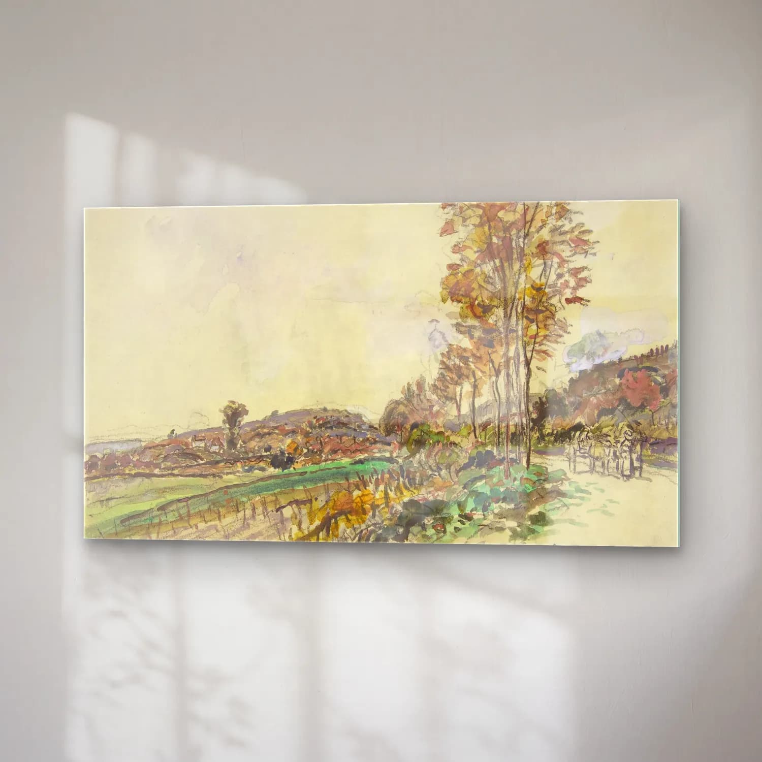 Johan Barthold Jongkind – Road near La Côte-Saint-André cam tablo — sağ açıdan görünüm